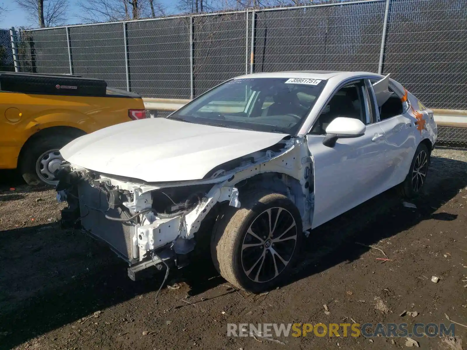 2 Photograph of a damaged car 4T1B11HK5KU721312 TOYOTA CAMRY 2019