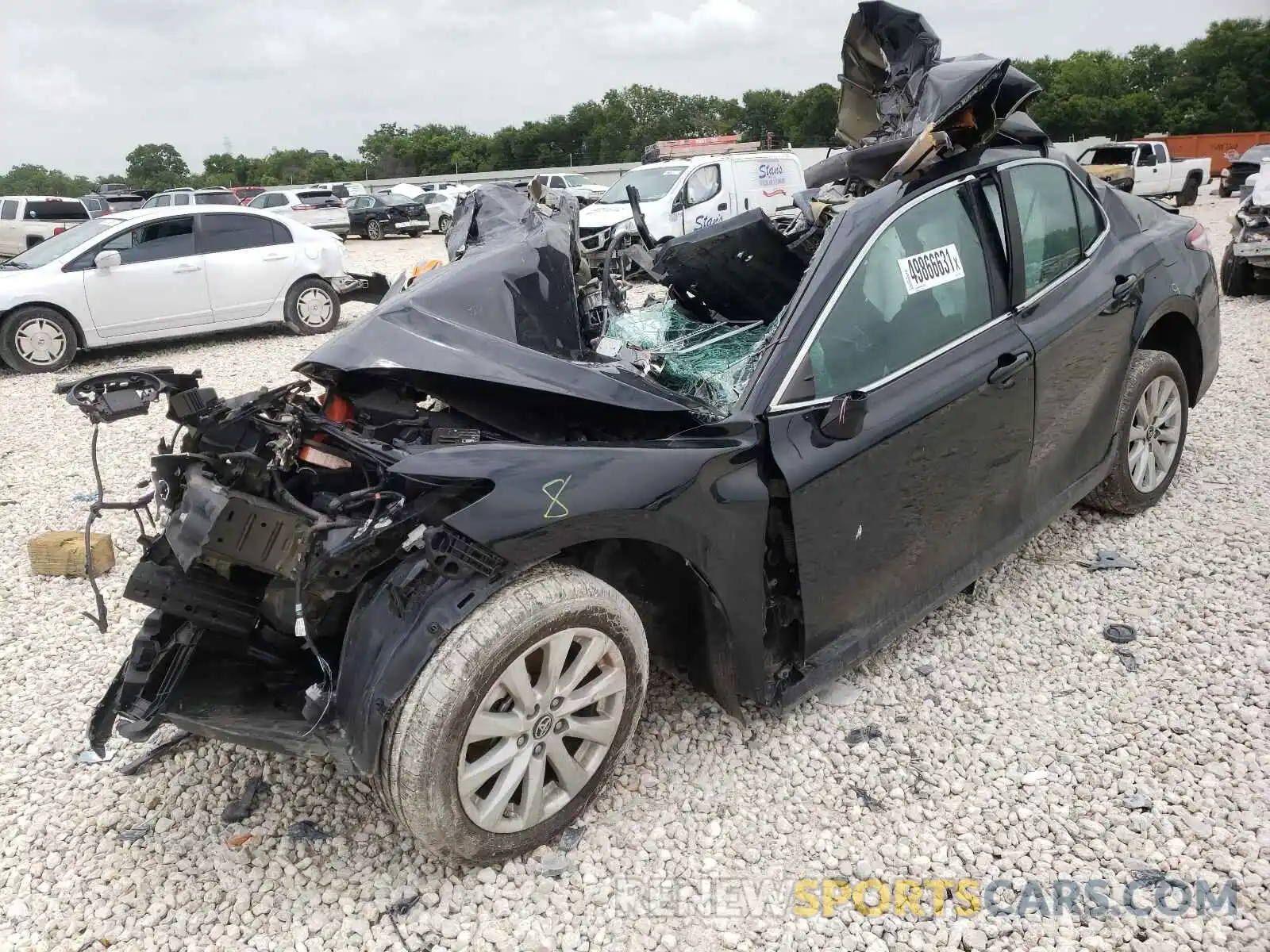 2 Photograph of a damaged car 4T1B11HK5KU722024 TOYOTA CAMRY 2019