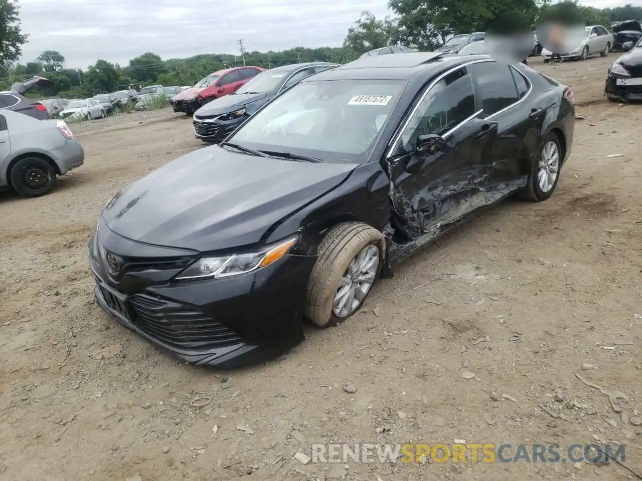 2 Photograph of a damaged car 4T1B11HK5KU724436 TOYOTA CAMRY 2019