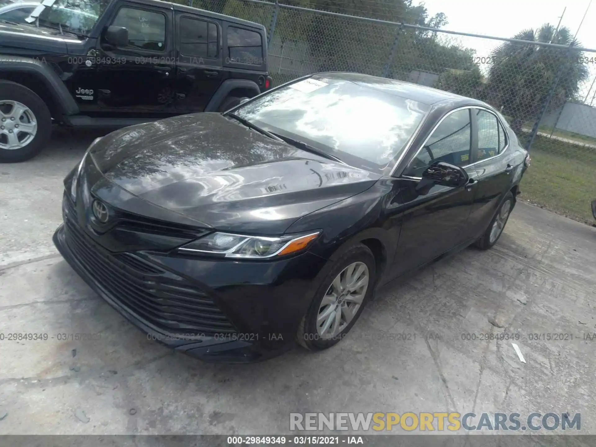 2 Photograph of a damaged car 4T1B11HK5KU729975 TOYOTA CAMRY 2019