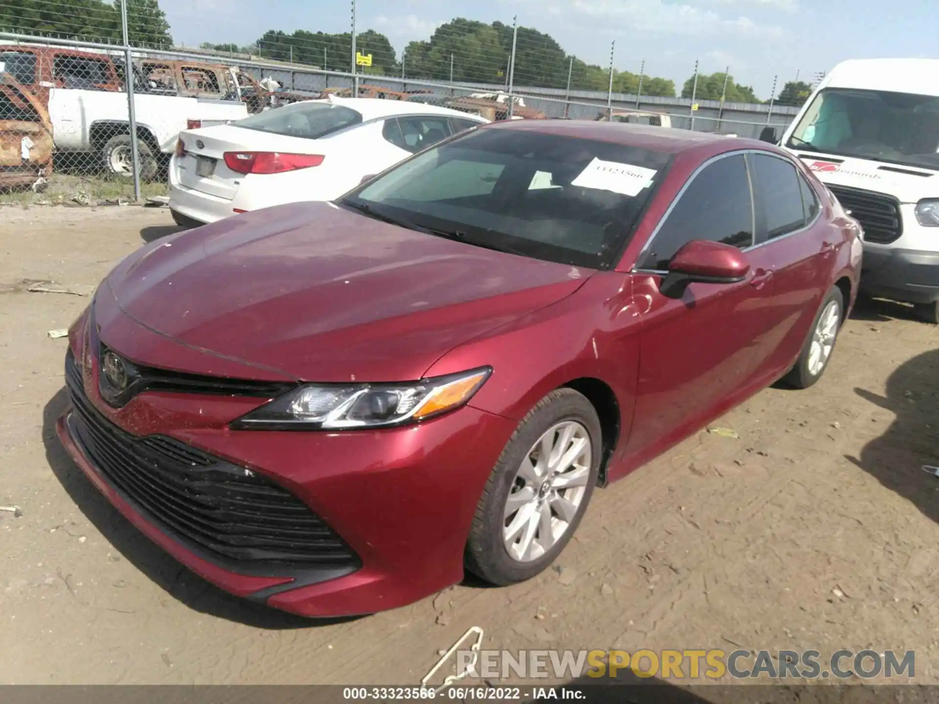 2 Photograph of a damaged car 4T1B11HK5KU743021 TOYOTA CAMRY 2019