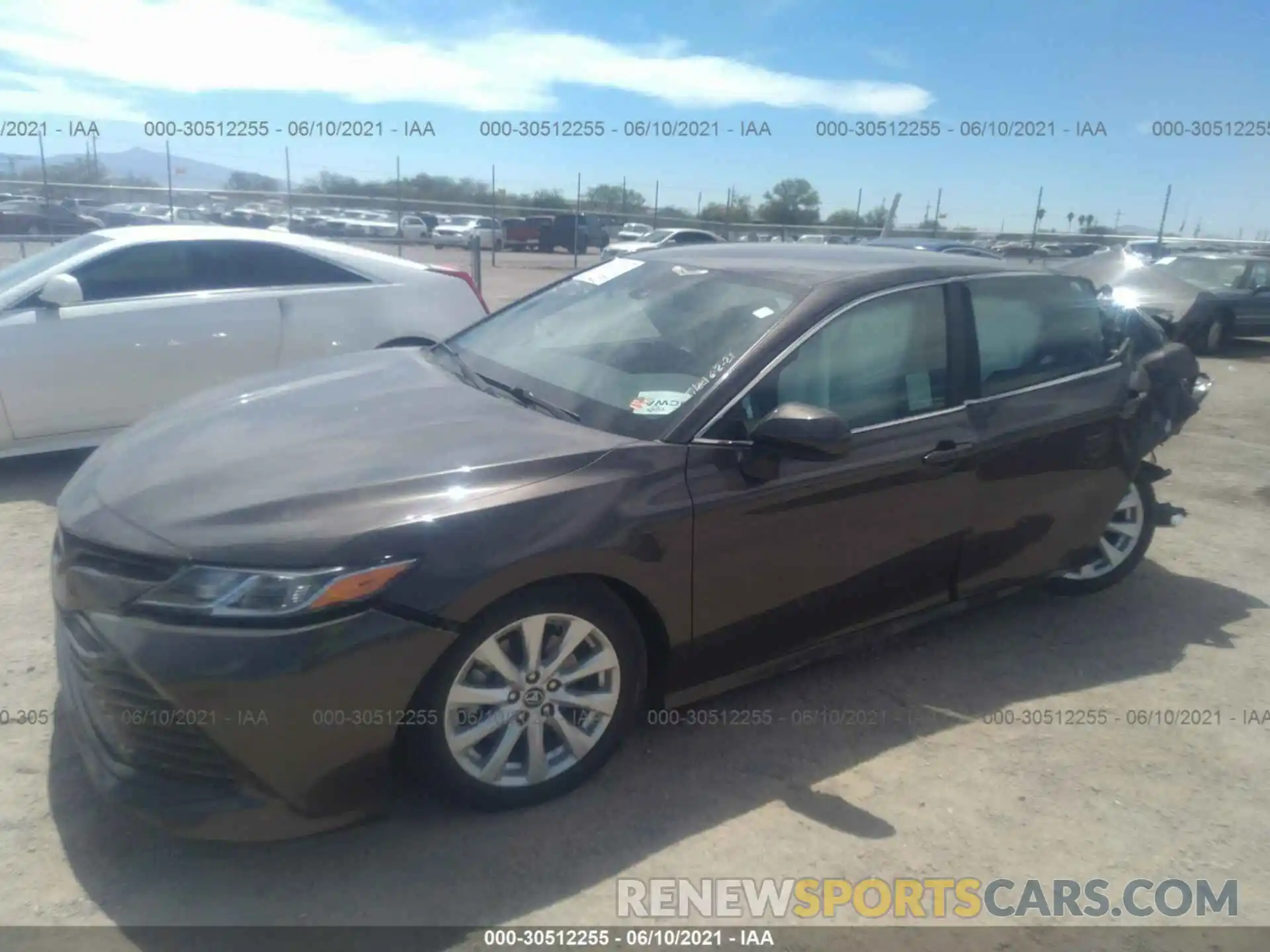 2 Photograph of a damaged car 4T1B11HK5KU744511 TOYOTA CAMRY 2019