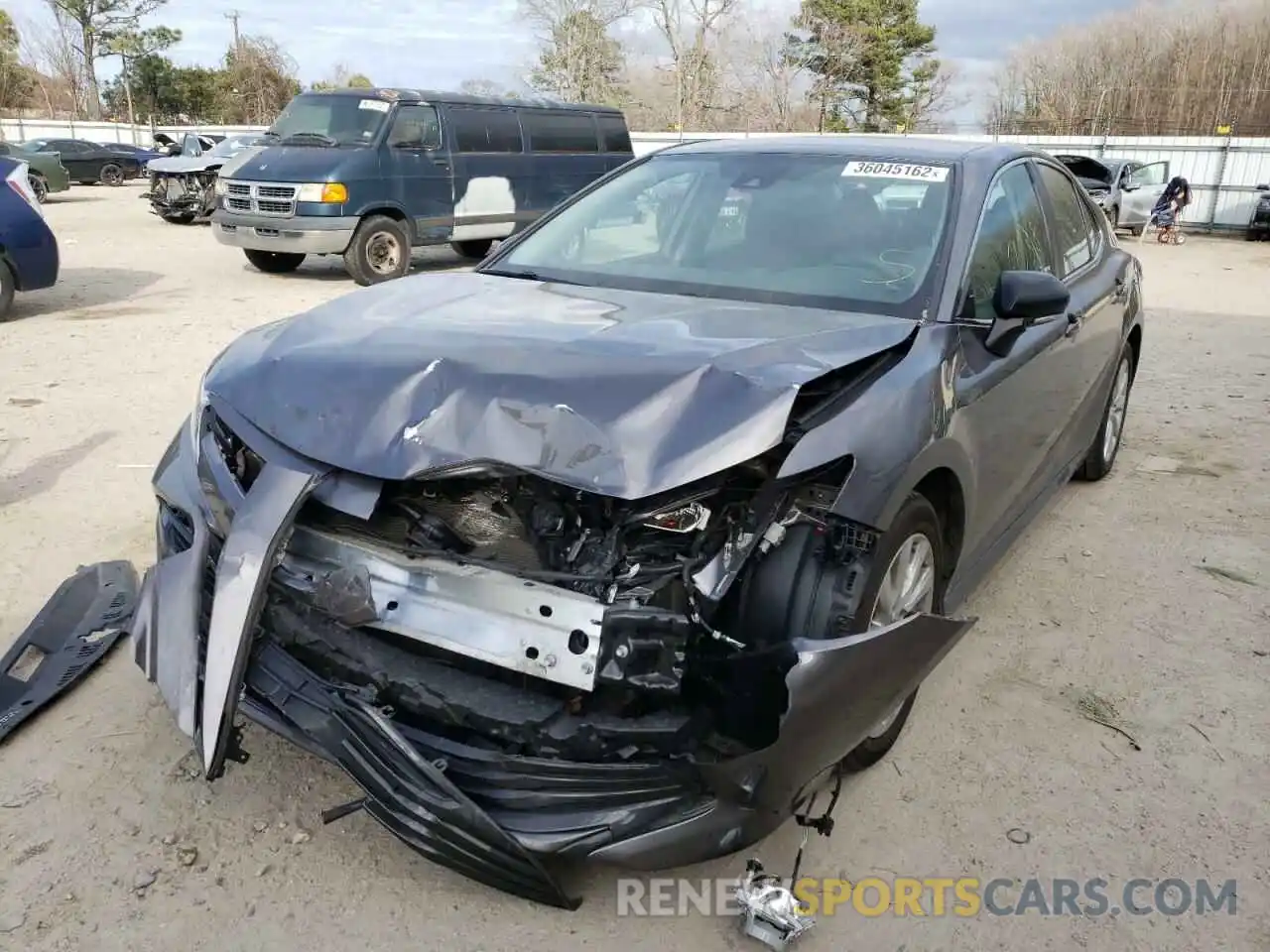 2 Photograph of a damaged car 4T1B11HK5KU752527 TOYOTA CAMRY 2019