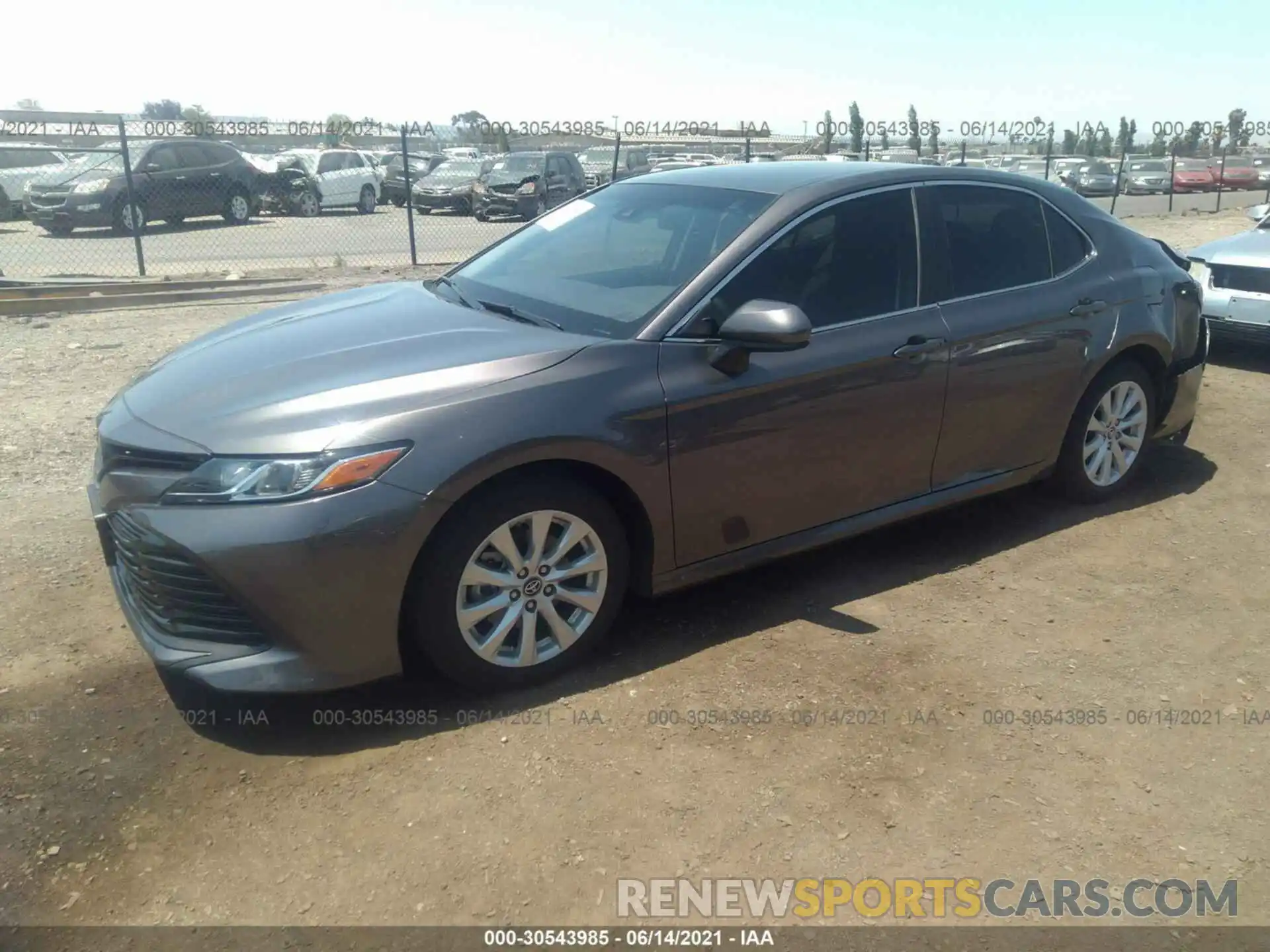 2 Photograph of a damaged car 4T1B11HK5KU761325 TOYOTA CAMRY 2019