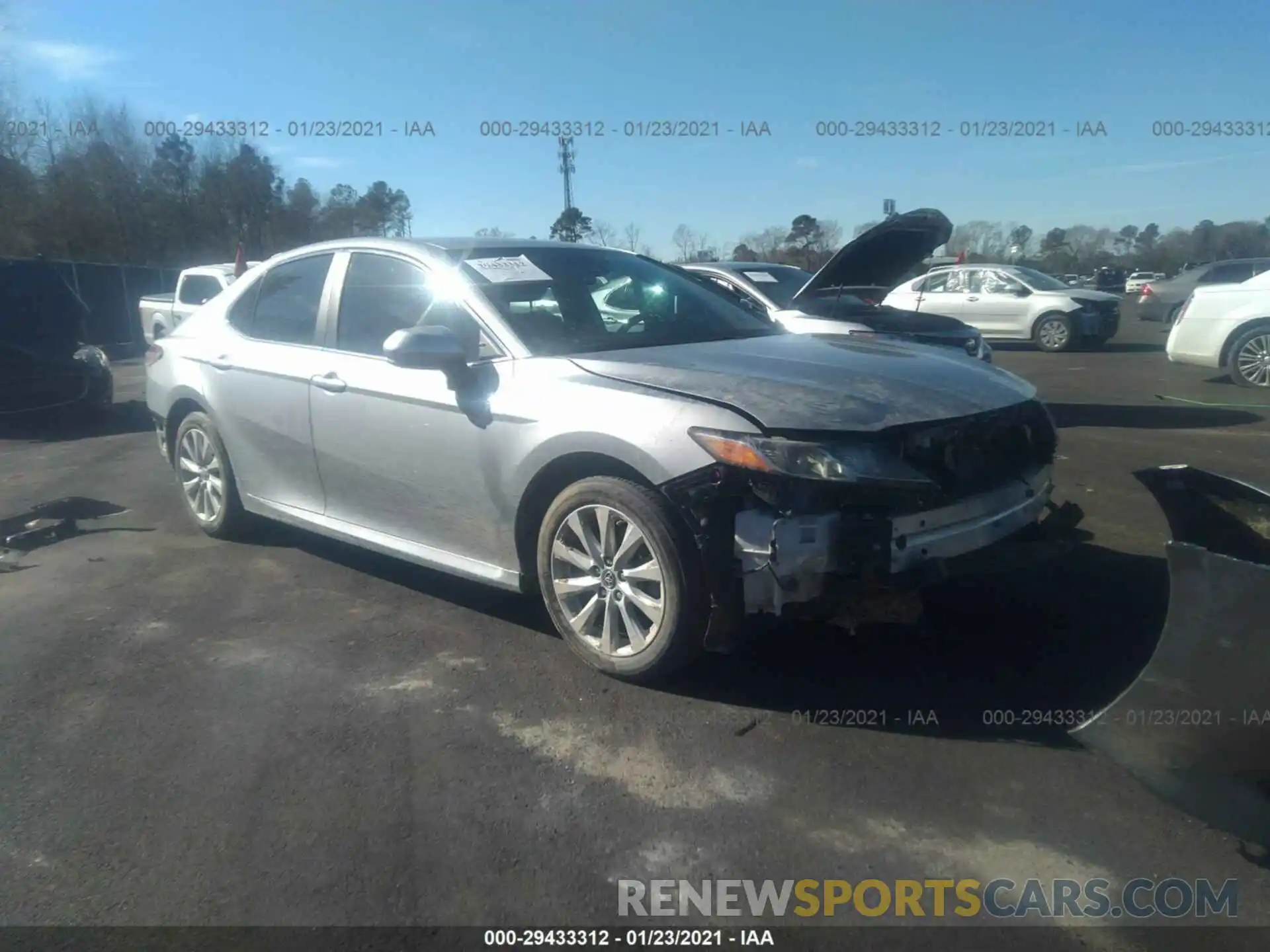 1 Photograph of a damaged car 4T1B11HK5KU761549 TOYOTA CAMRY 2019