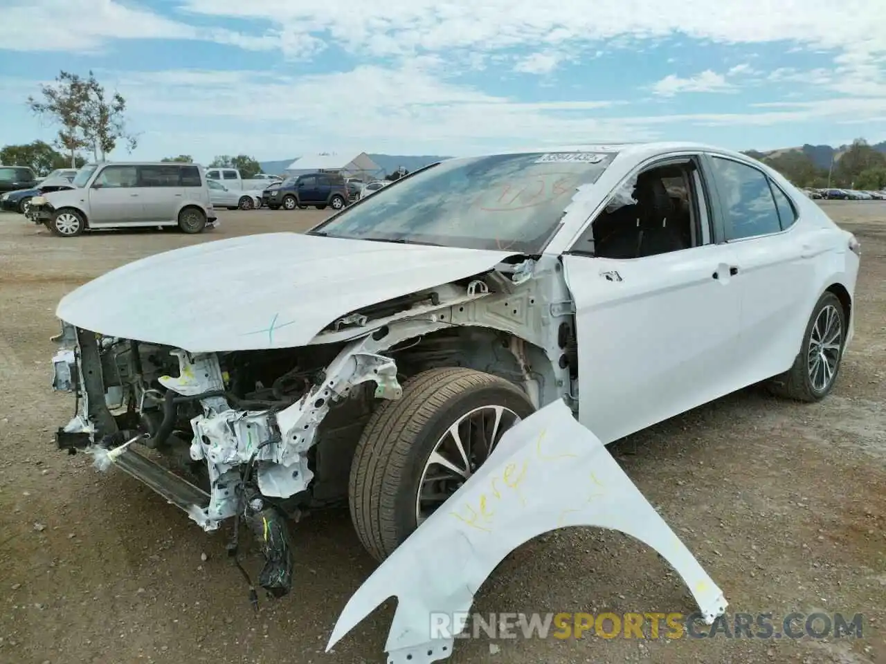 2 Photograph of a damaged car 4T1B11HK5KU765066 TOYOTA CAMRY 2019