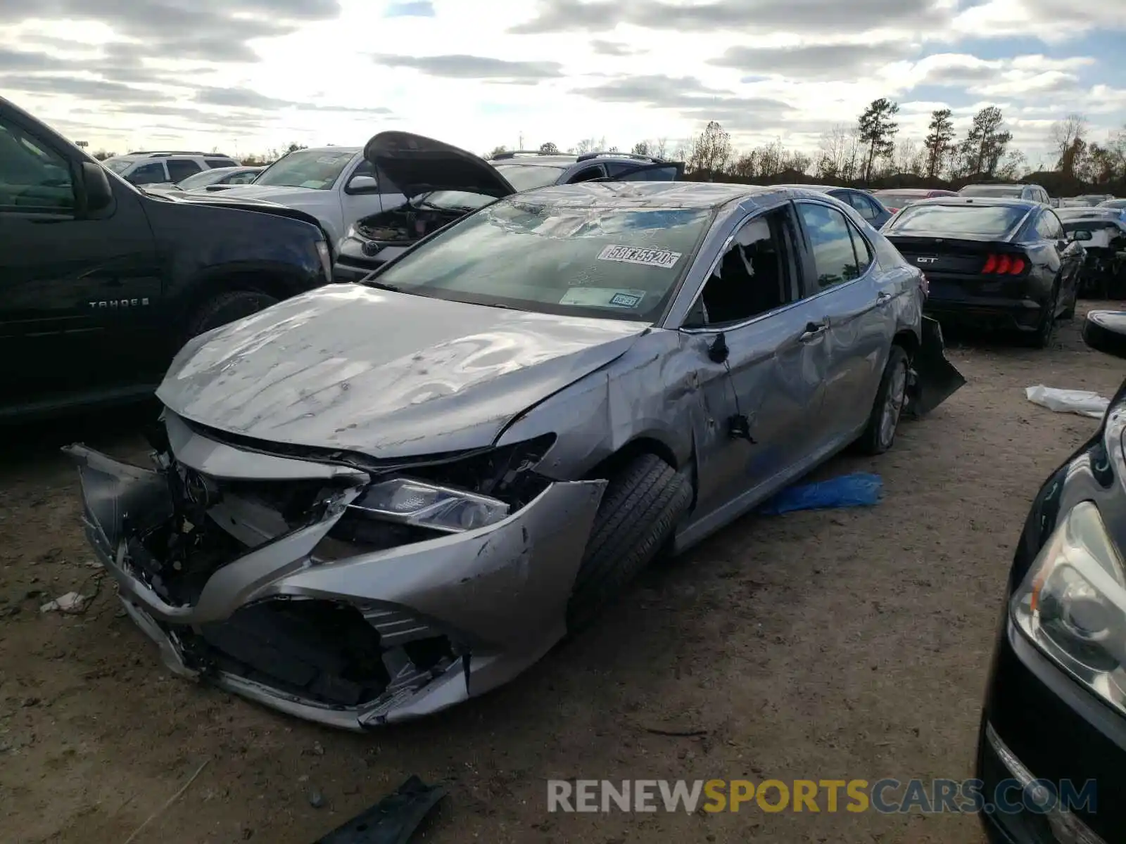 2 Photograph of a damaged car 4T1B11HK5KU770638 TOYOTA CAMRY 2019