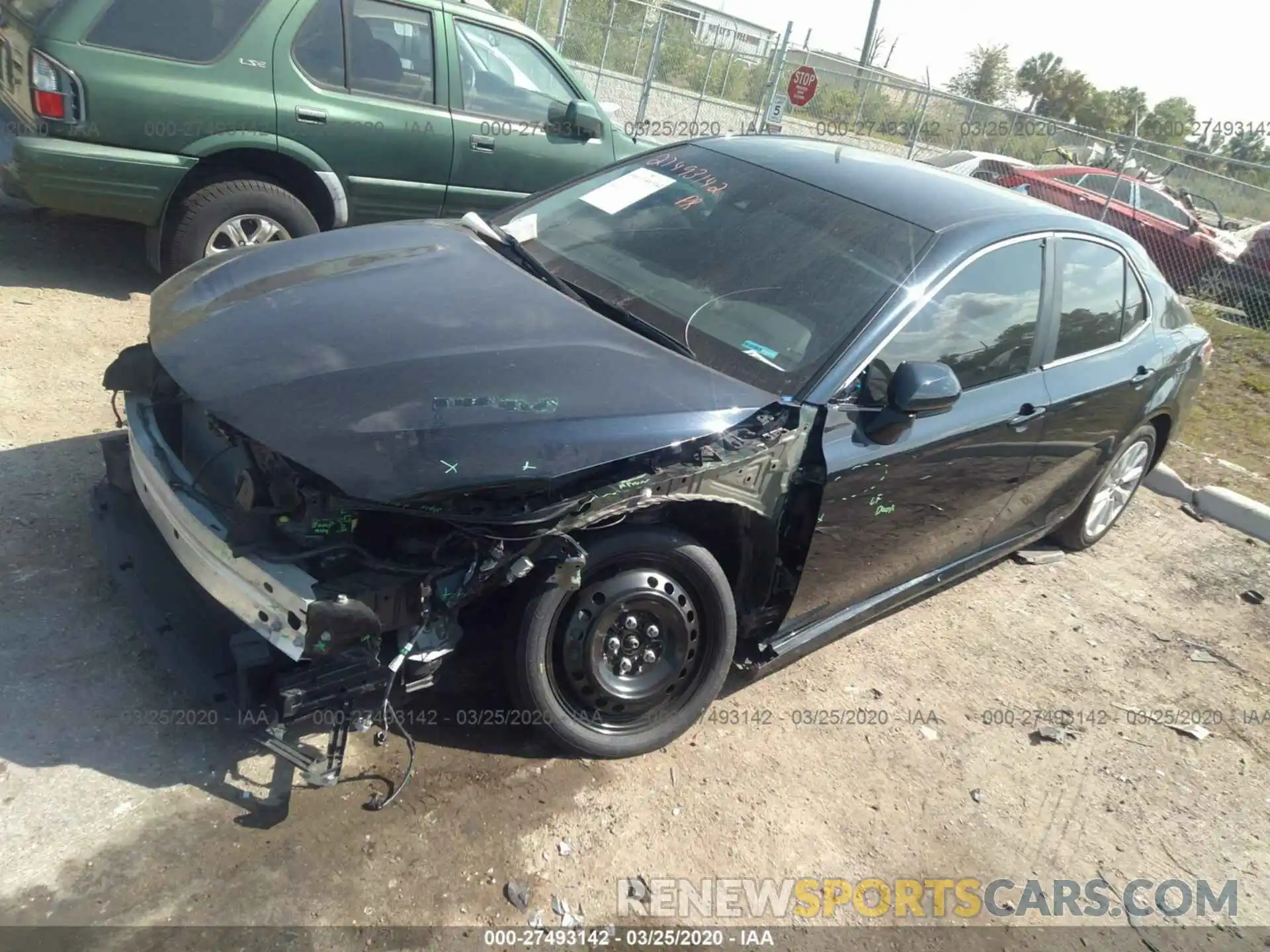 2 Photograph of a damaged car 4T1B11HK5KU776570 TOYOTA CAMRY 2019