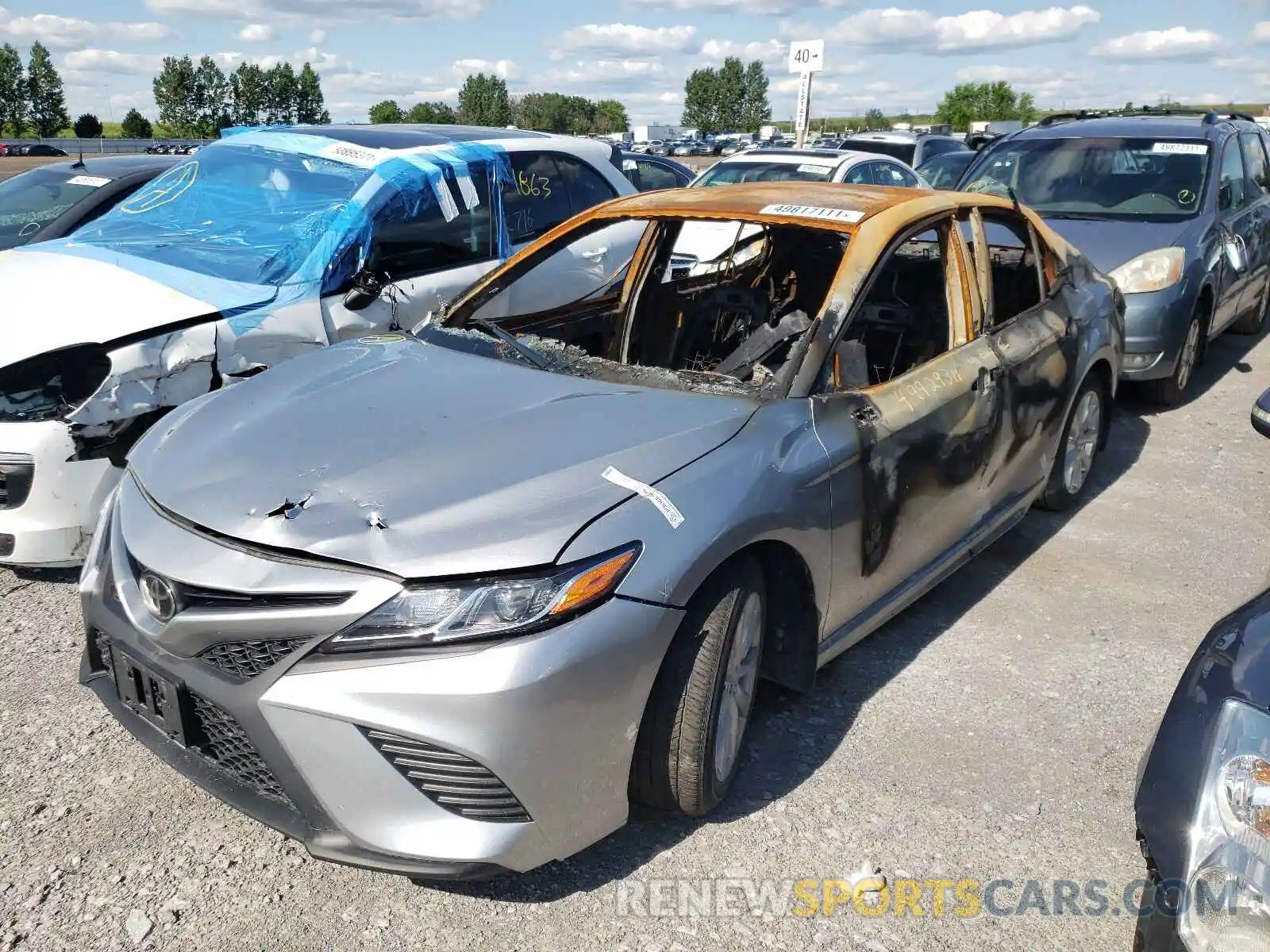 2 Photograph of a damaged car 4T1B11HK5KU778562 TOYOTA CAMRY 2019