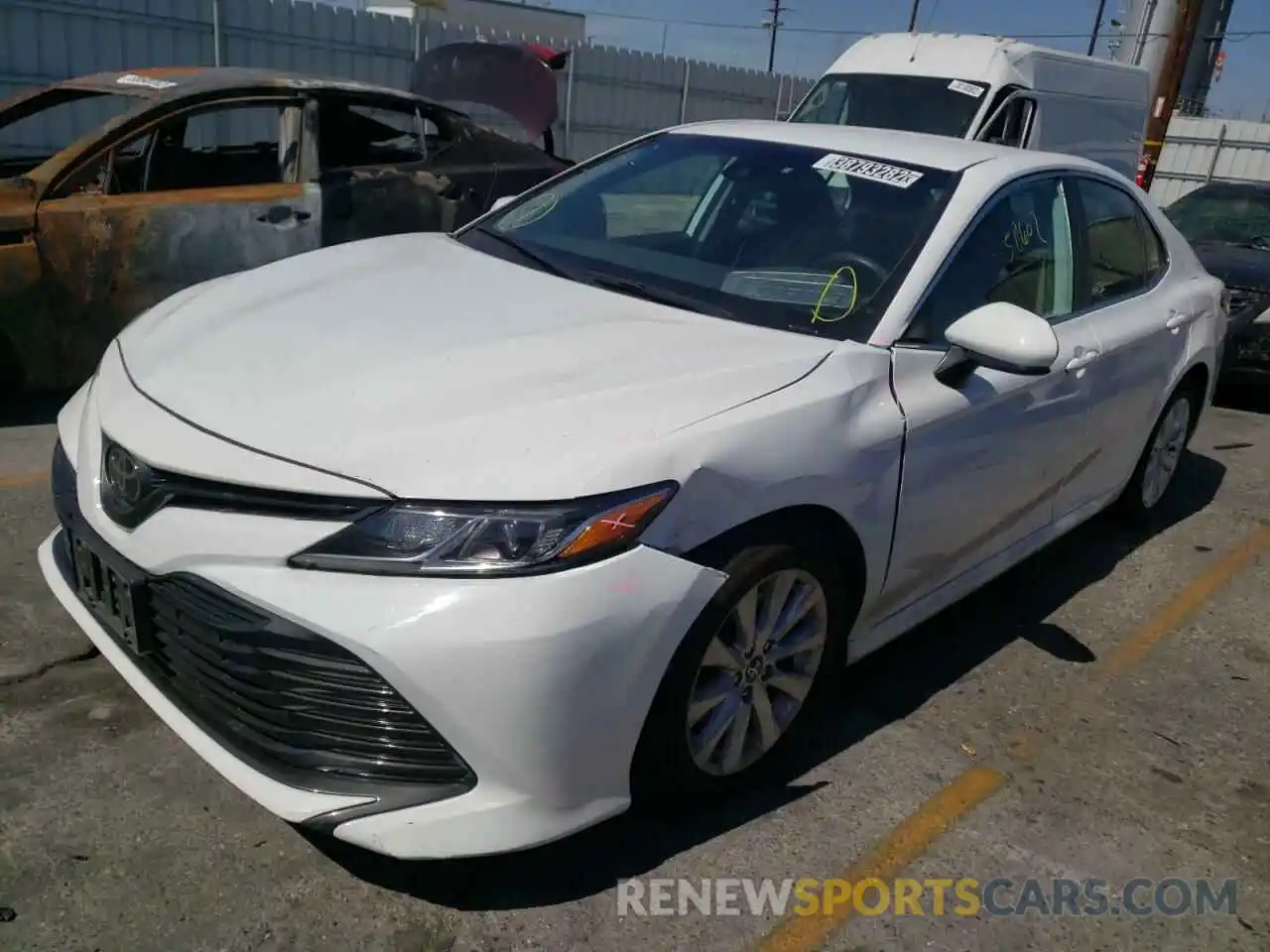 2 Photograph of a damaged car 4T1B11HK5KU783549 TOYOTA CAMRY 2019