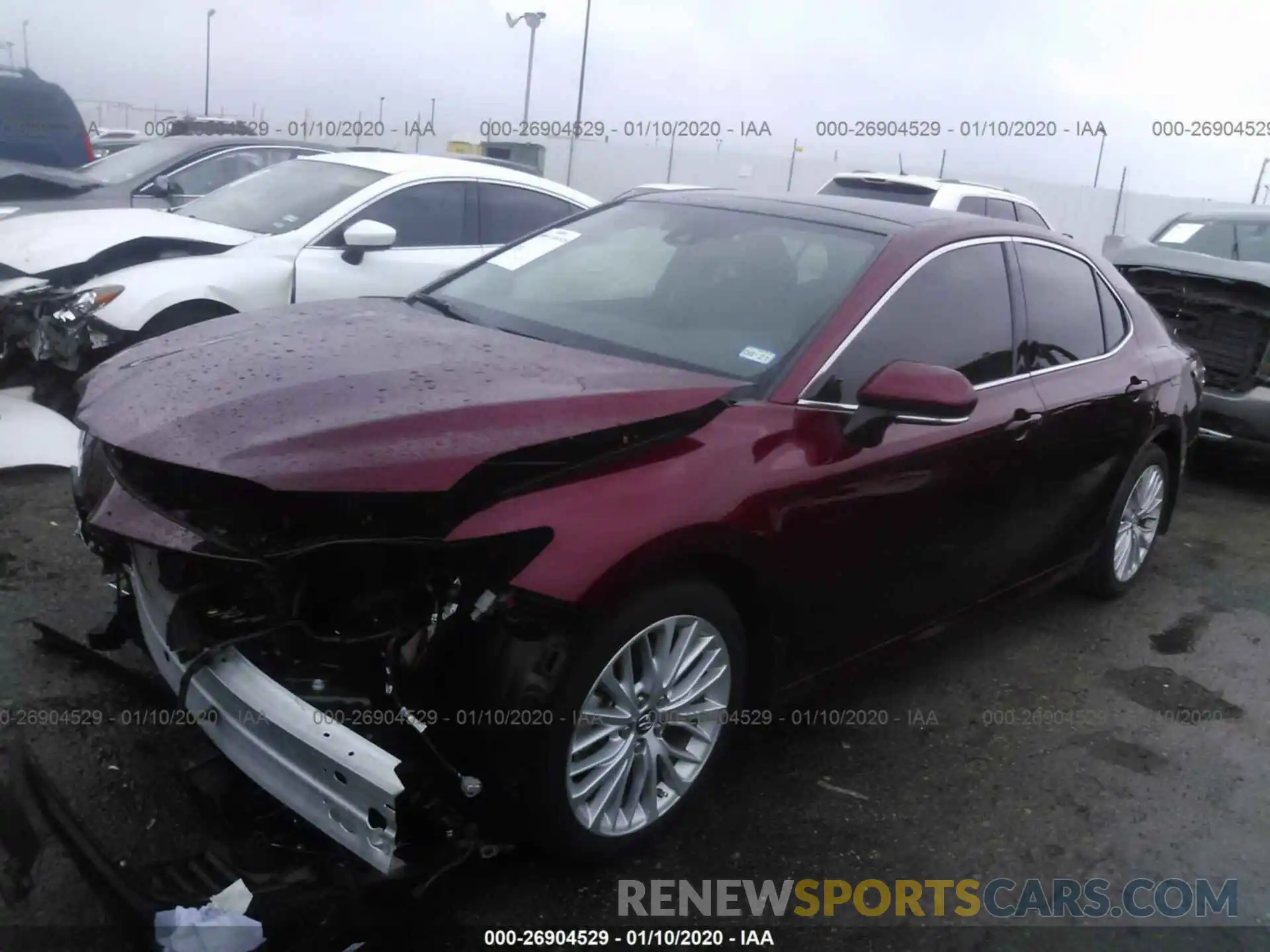 2 Photograph of a damaged car 4T1B11HK5KU795040 TOYOTA CAMRY 2019