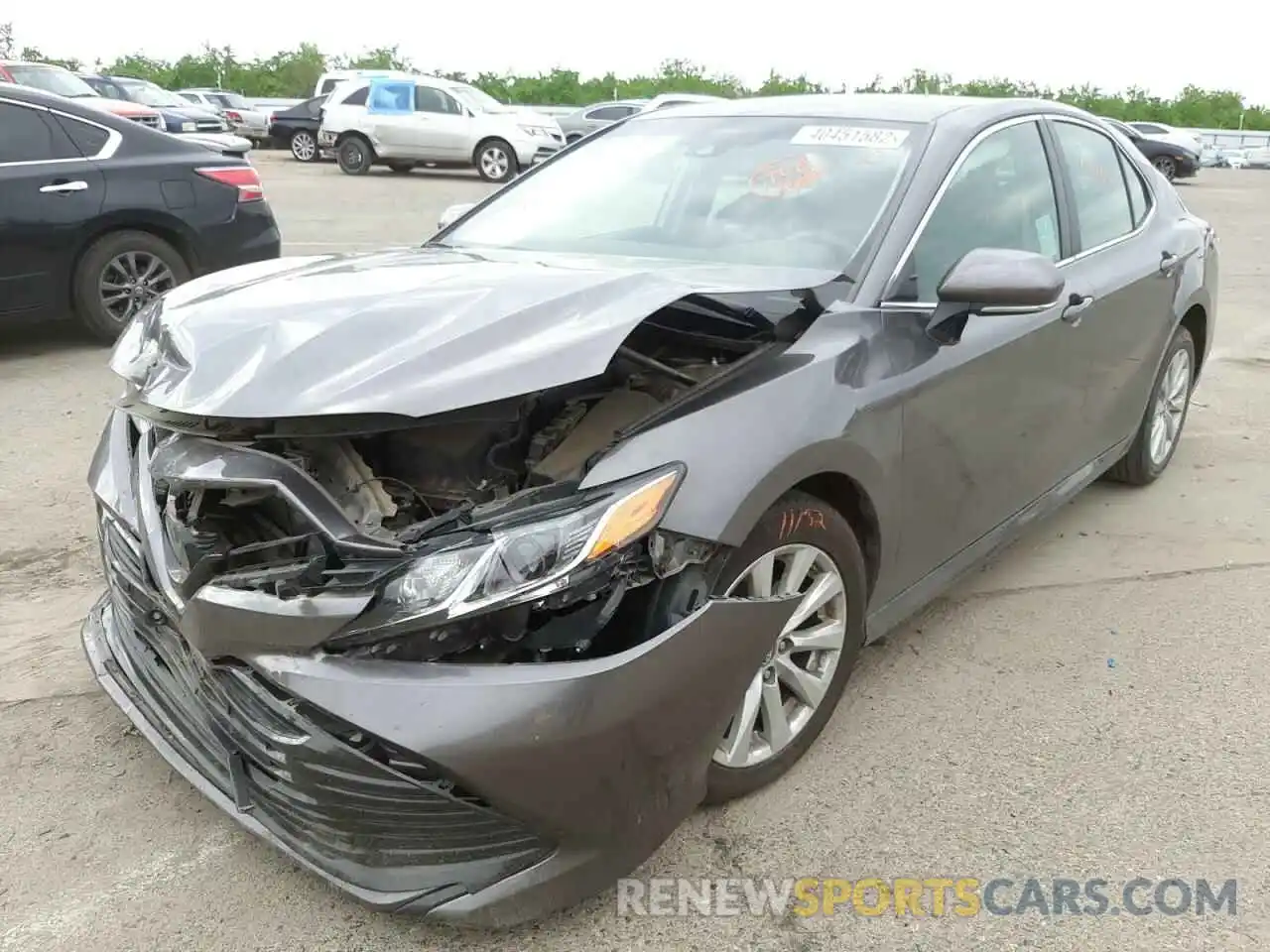 2 Photograph of a damaged car 4T1B11HK5KU796608 TOYOTA CAMRY 2019