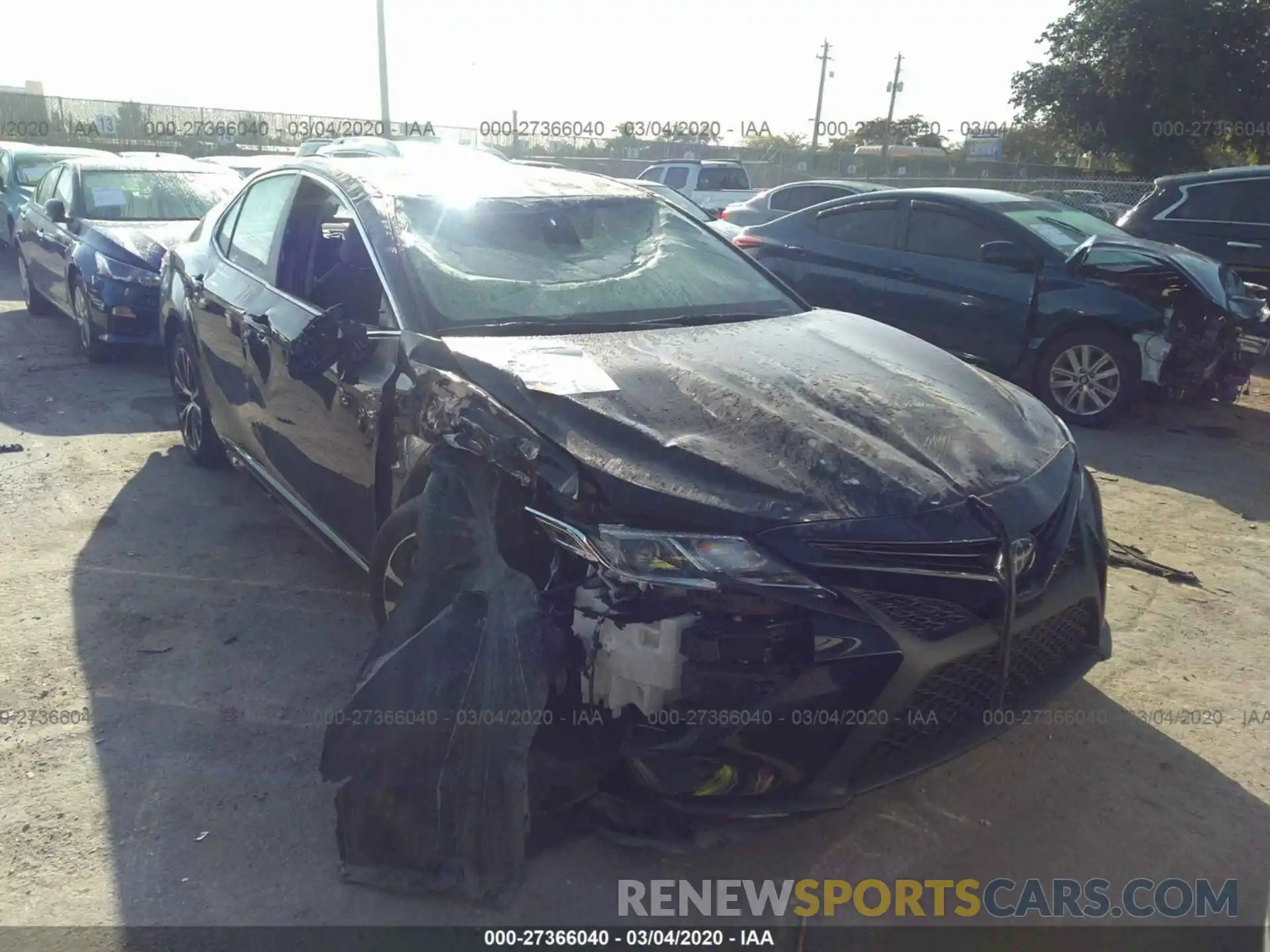 1 Photograph of a damaged car 4T1B11HK5KU797127 TOYOTA CAMRY 2019