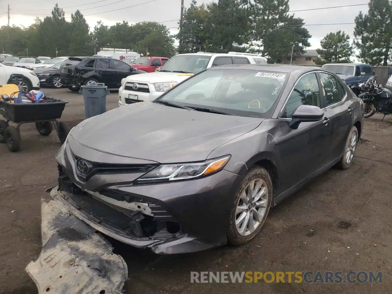 2 Photograph of a damaged car 4T1B11HK5KU805730 TOYOTA CAMRY 2019