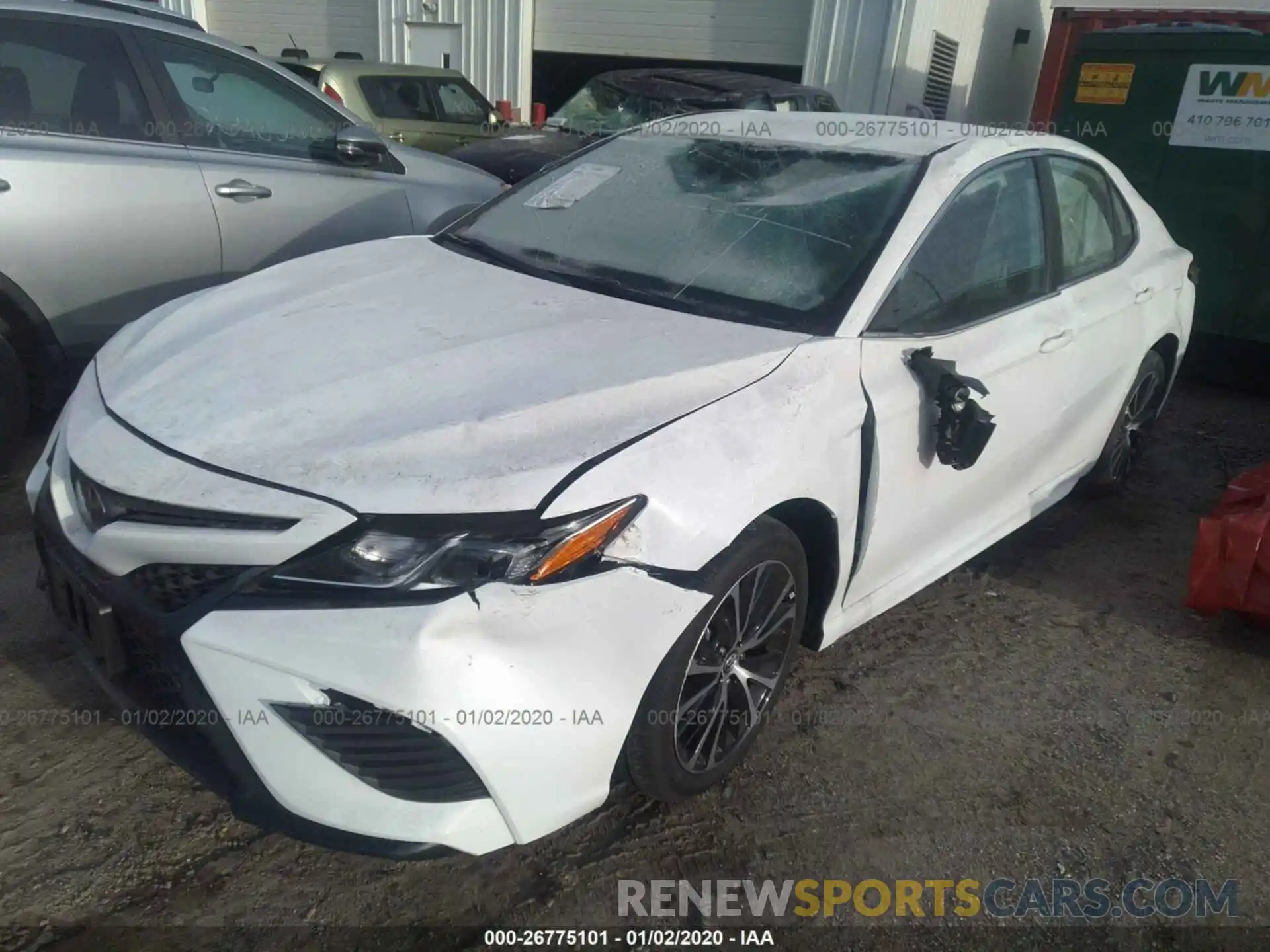 2 Photograph of a damaged car 4T1B11HK5KU810880 TOYOTA CAMRY 2019