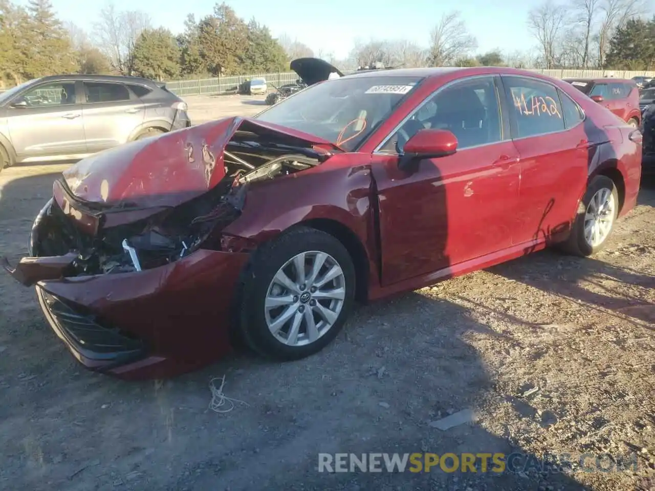 2 Photograph of a damaged car 4T1B11HK5KU813715 TOYOTA CAMRY 2019