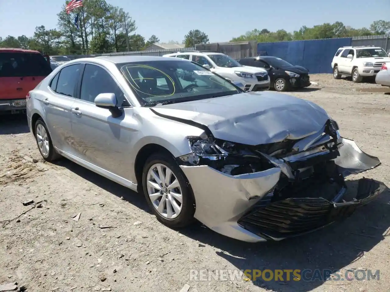 1 Photograph of a damaged car 4T1B11HK5KU817702 TOYOTA CAMRY 2019