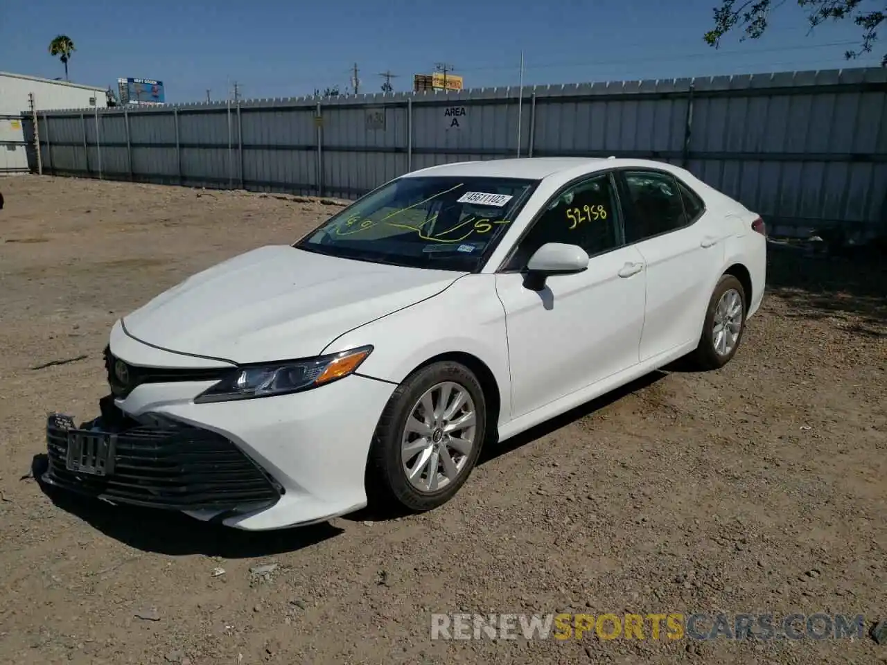 2 Photograph of a damaged car 4T1B11HK5KU818624 TOYOTA CAMRY 2019