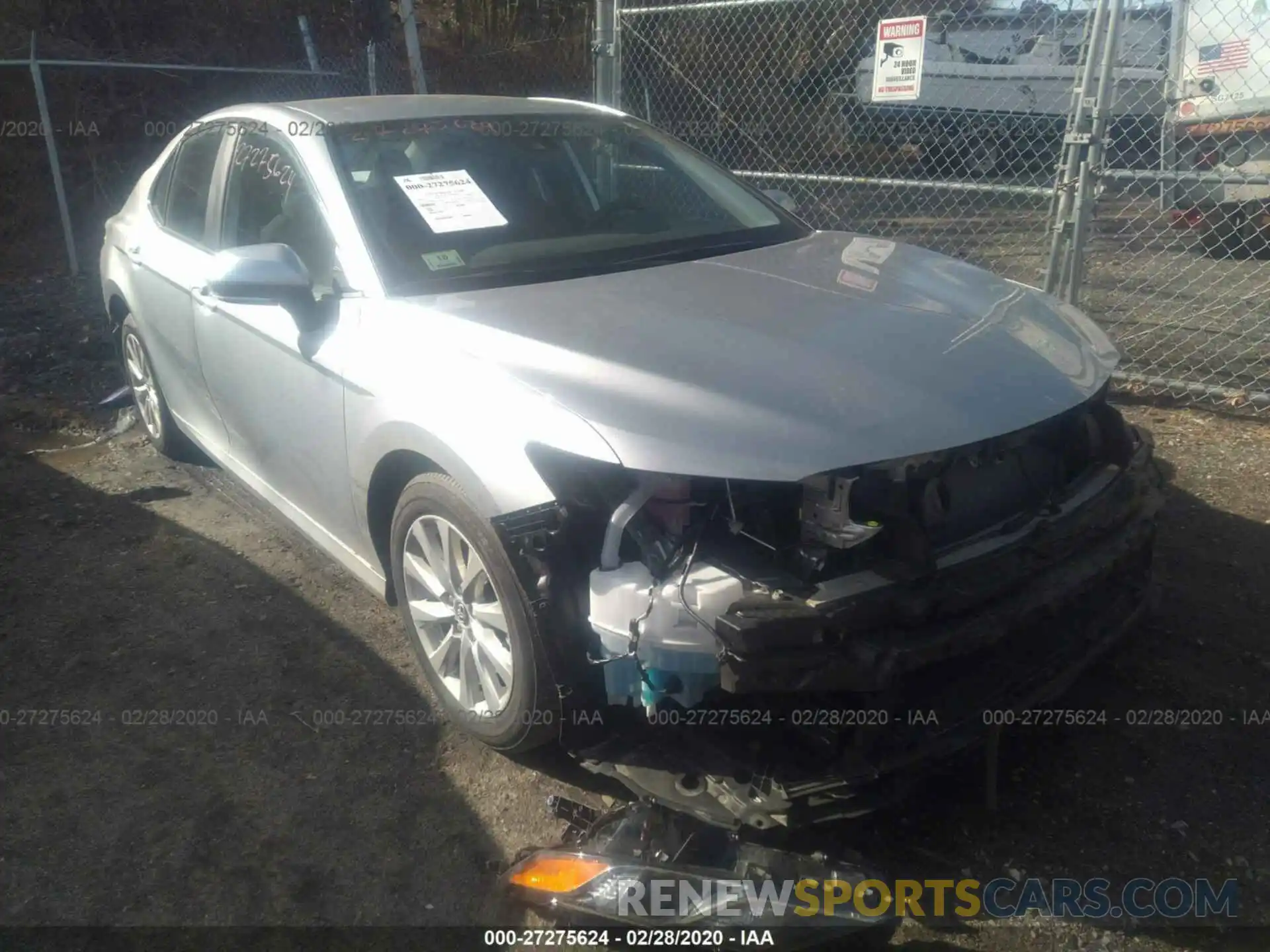 1 Photograph of a damaged car 4T1B11HK5KU820390 TOYOTA CAMRY 2019