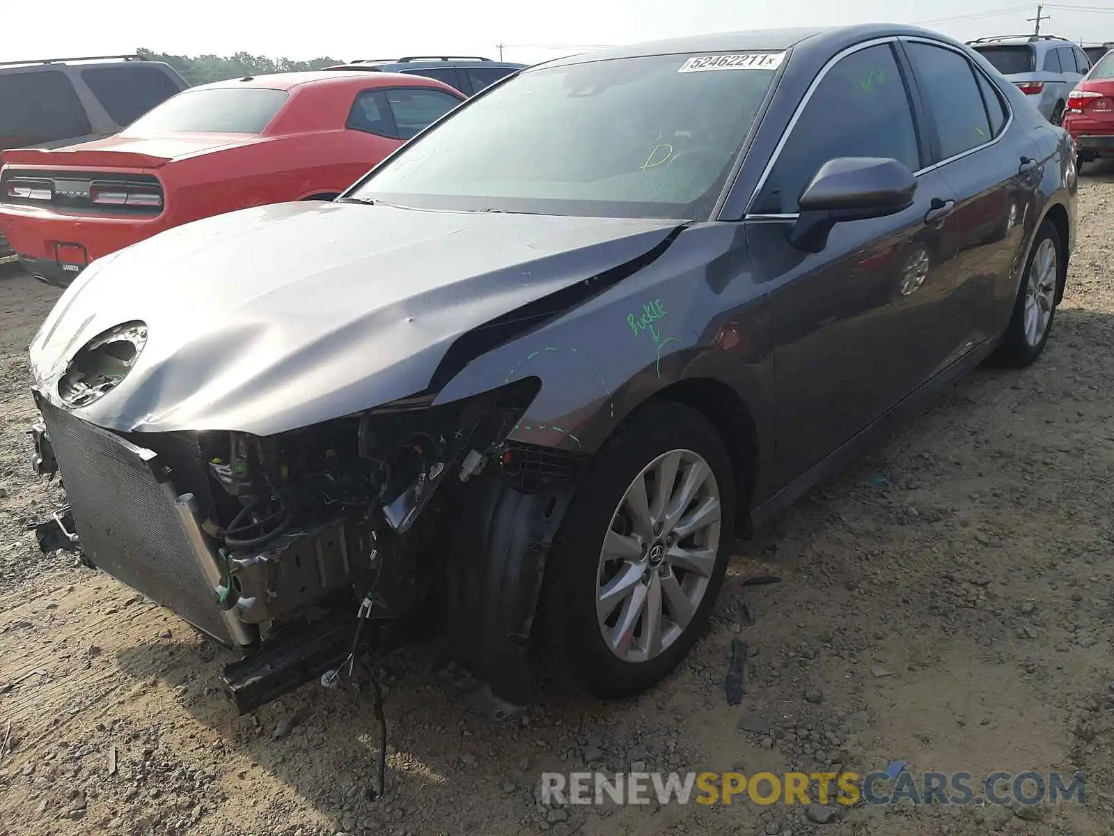 2 Photograph of a damaged car 4T1B11HK5KU821202 TOYOTA CAMRY 2019