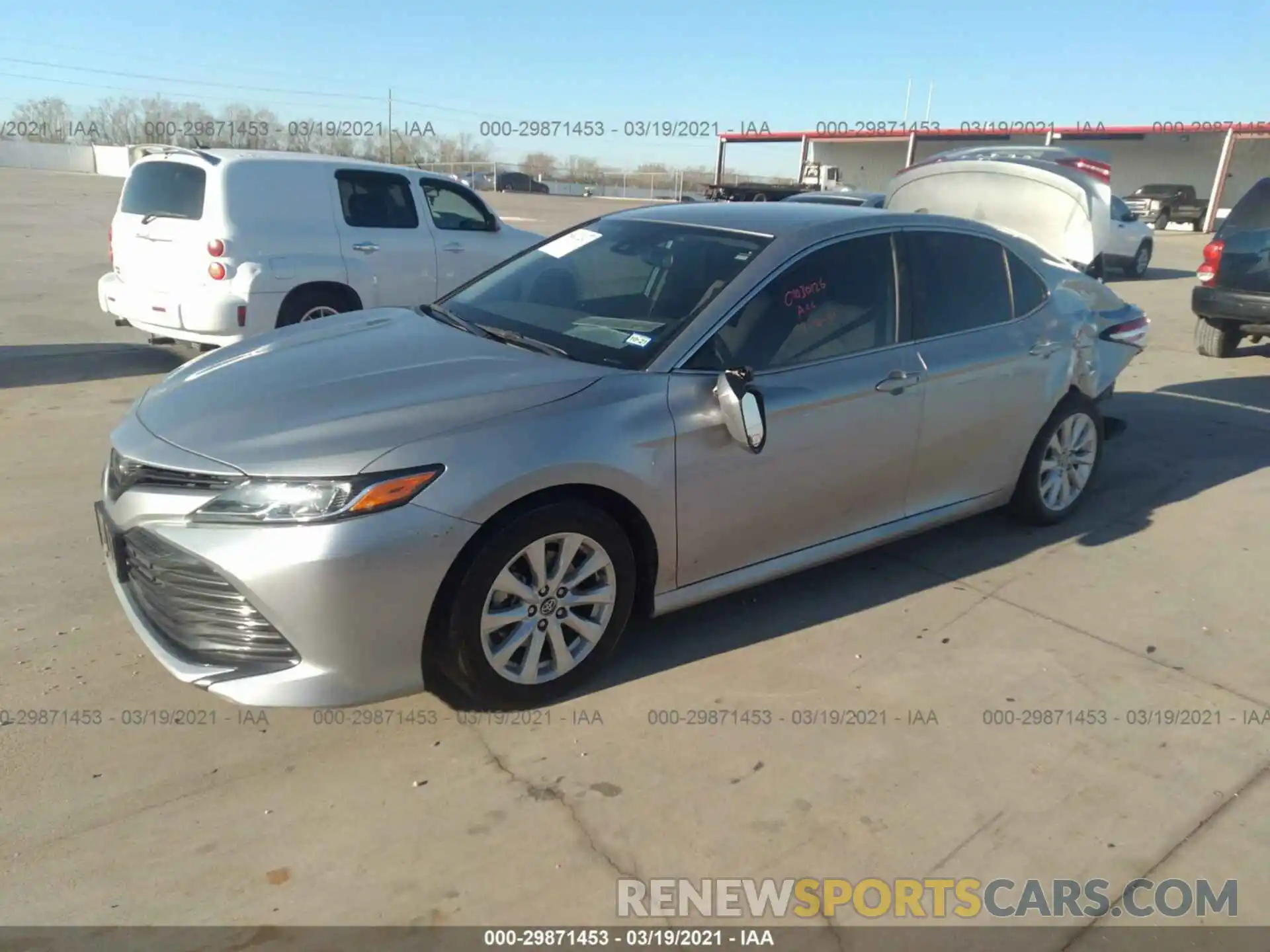 2 Photograph of a damaged car 4T1B11HK5KU850957 TOYOTA CAMRY 2019