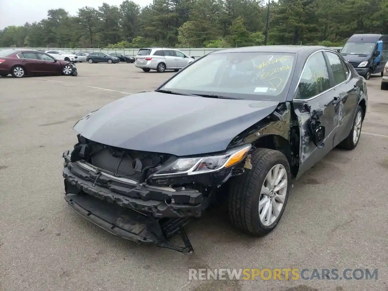 2 Photograph of a damaged car 4T1B11HK5KU852451 TOYOTA CAMRY 2019