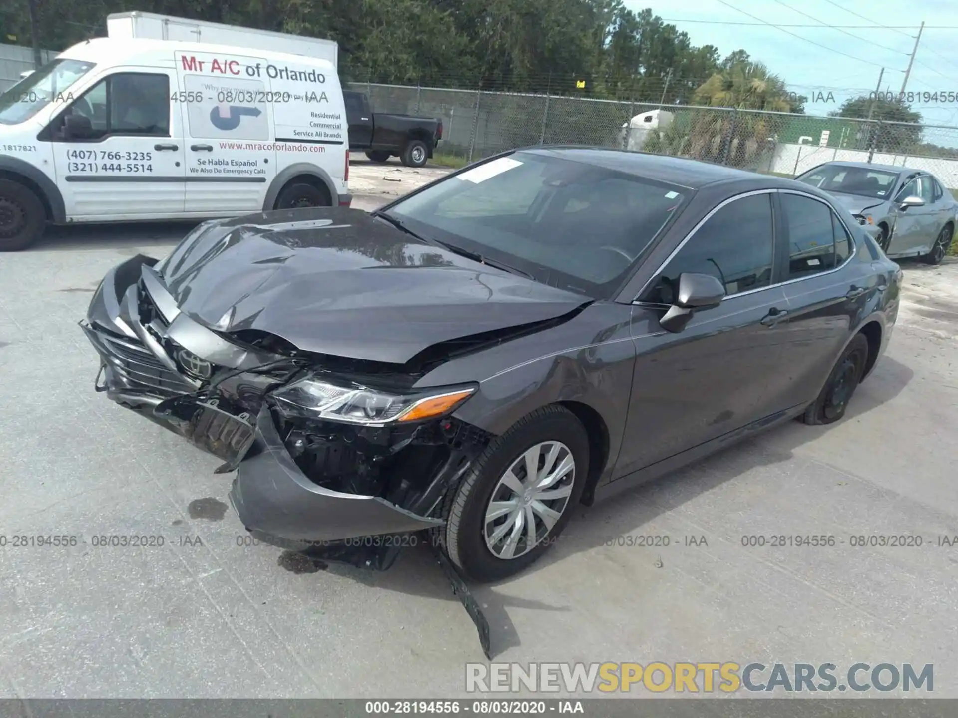 2 Photograph of a damaged car 4T1B11HK5KU856094 TOYOTA CAMRY 2019