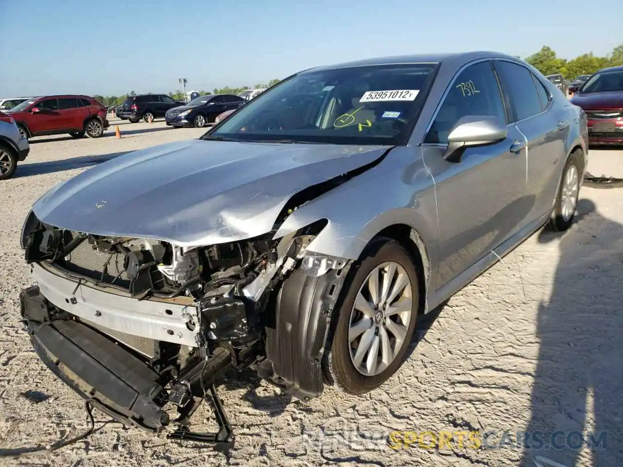 2 Photograph of a damaged car 4T1B11HK5KU856516 TOYOTA CAMRY 2019