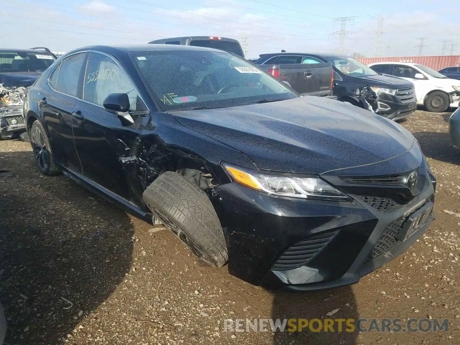 1 Photograph of a damaged car 4T1B11HK6KU164636 TOYOTA CAMRY 2019