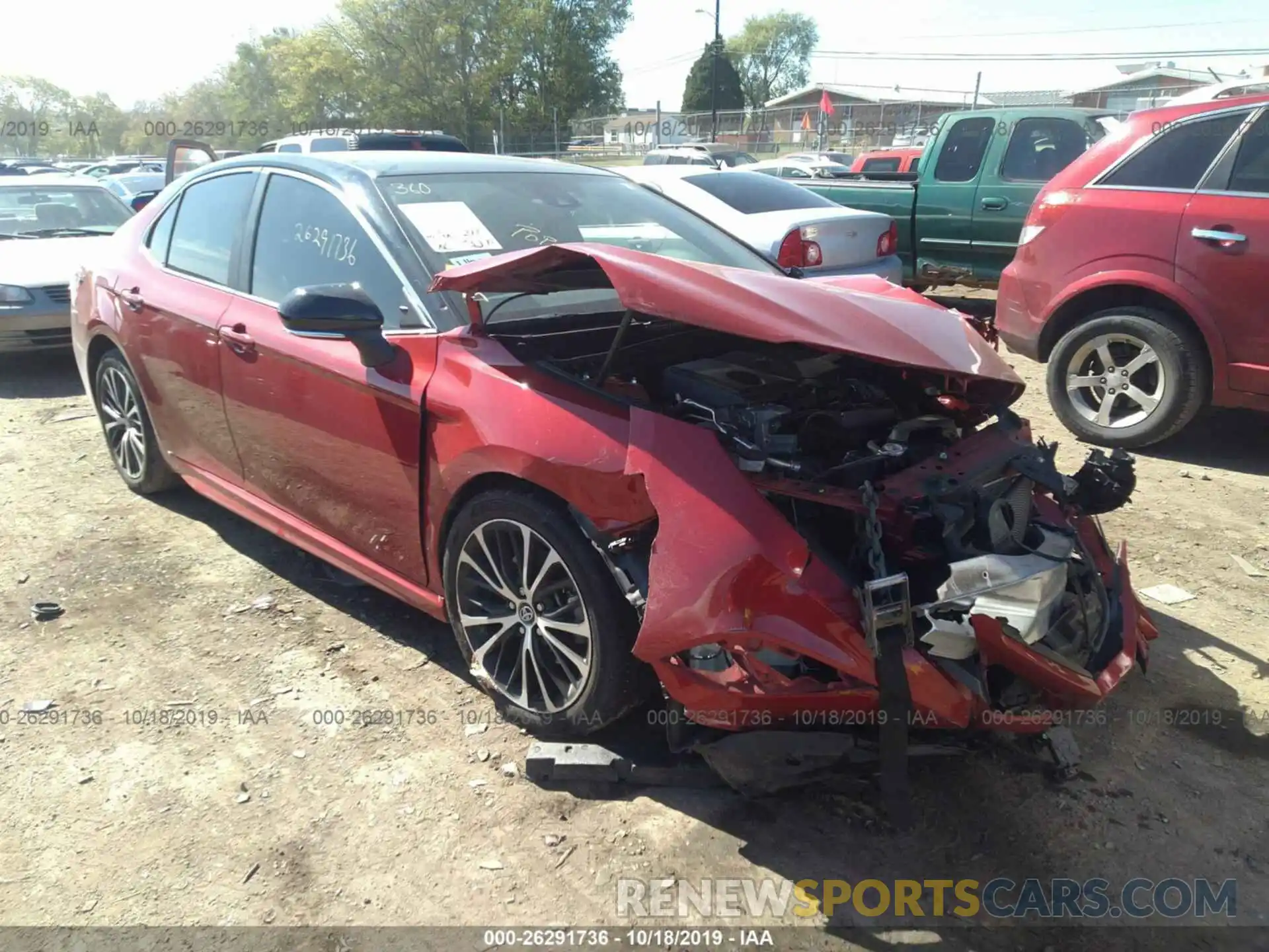 1 Photograph of a damaged car 4T1B11HK6KU164670 TOYOTA CAMRY 2019