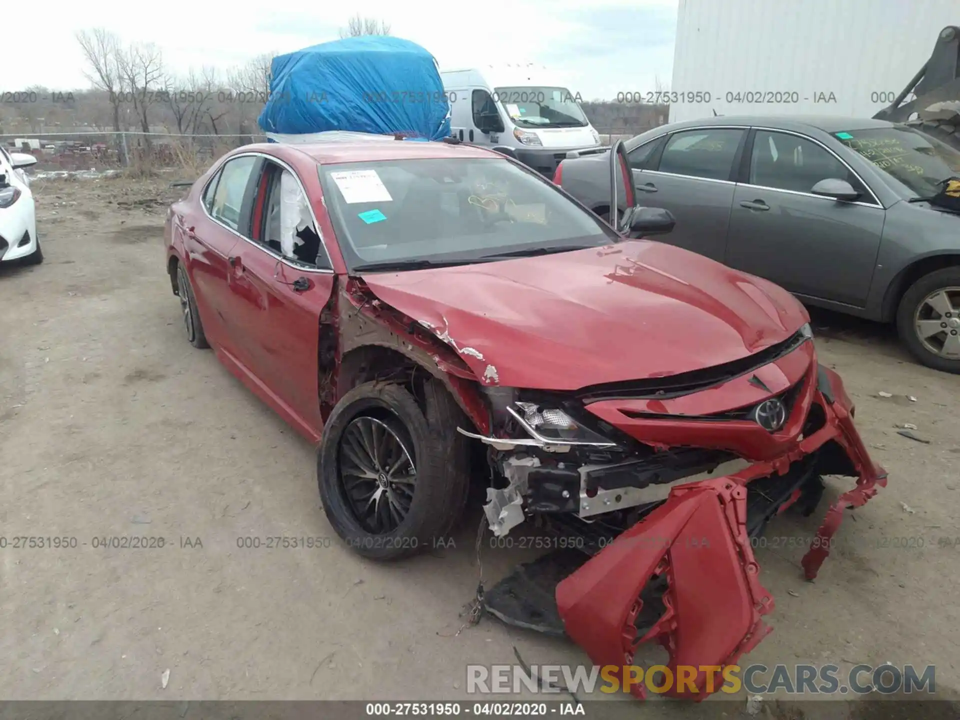 1 Photograph of a damaged car 4T1B11HK6KU170162 TOYOTA CAMRY 2019