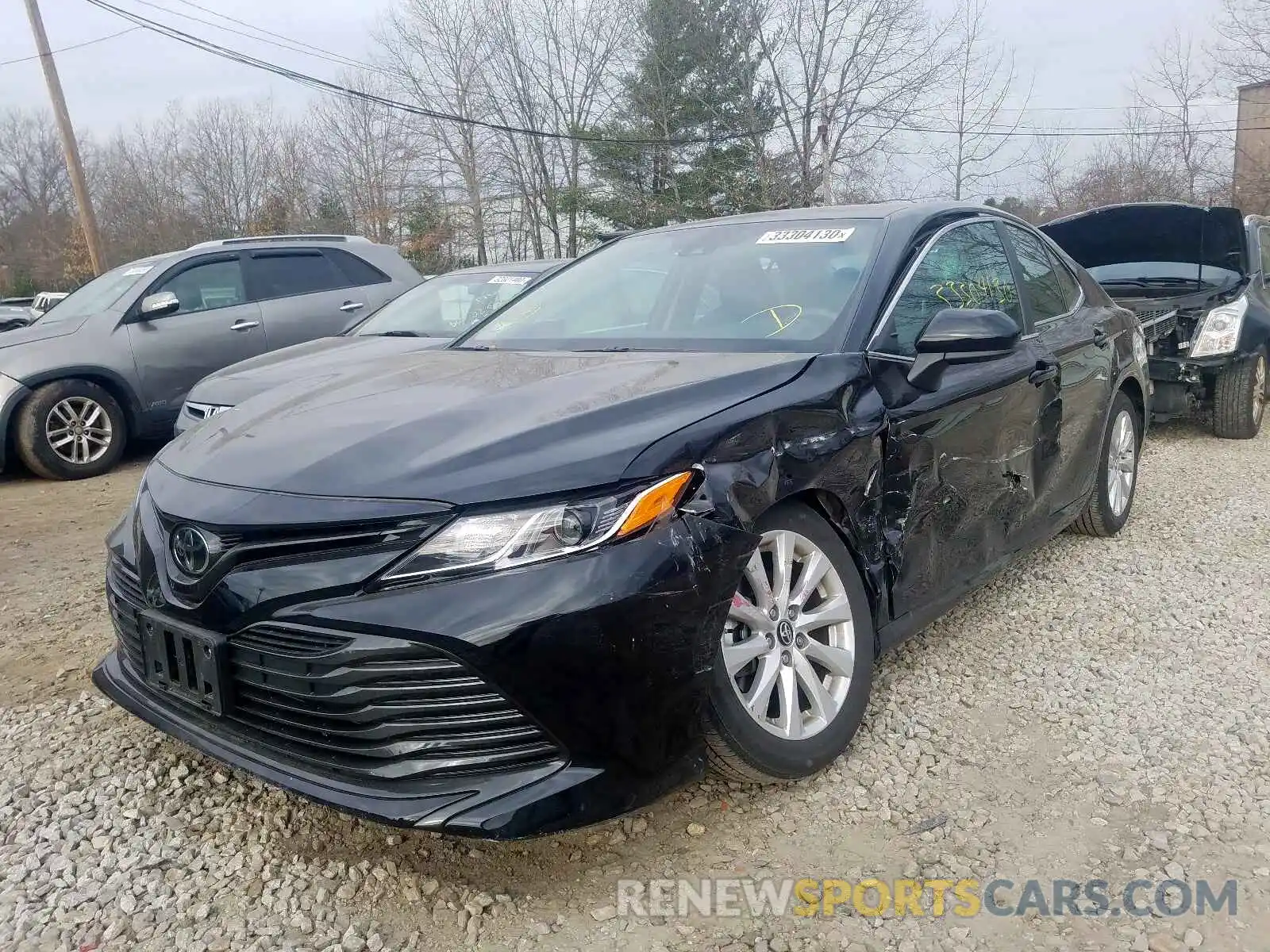 2 Photograph of a damaged car 4T1B11HK6KU171392 TOYOTA CAMRY 2019