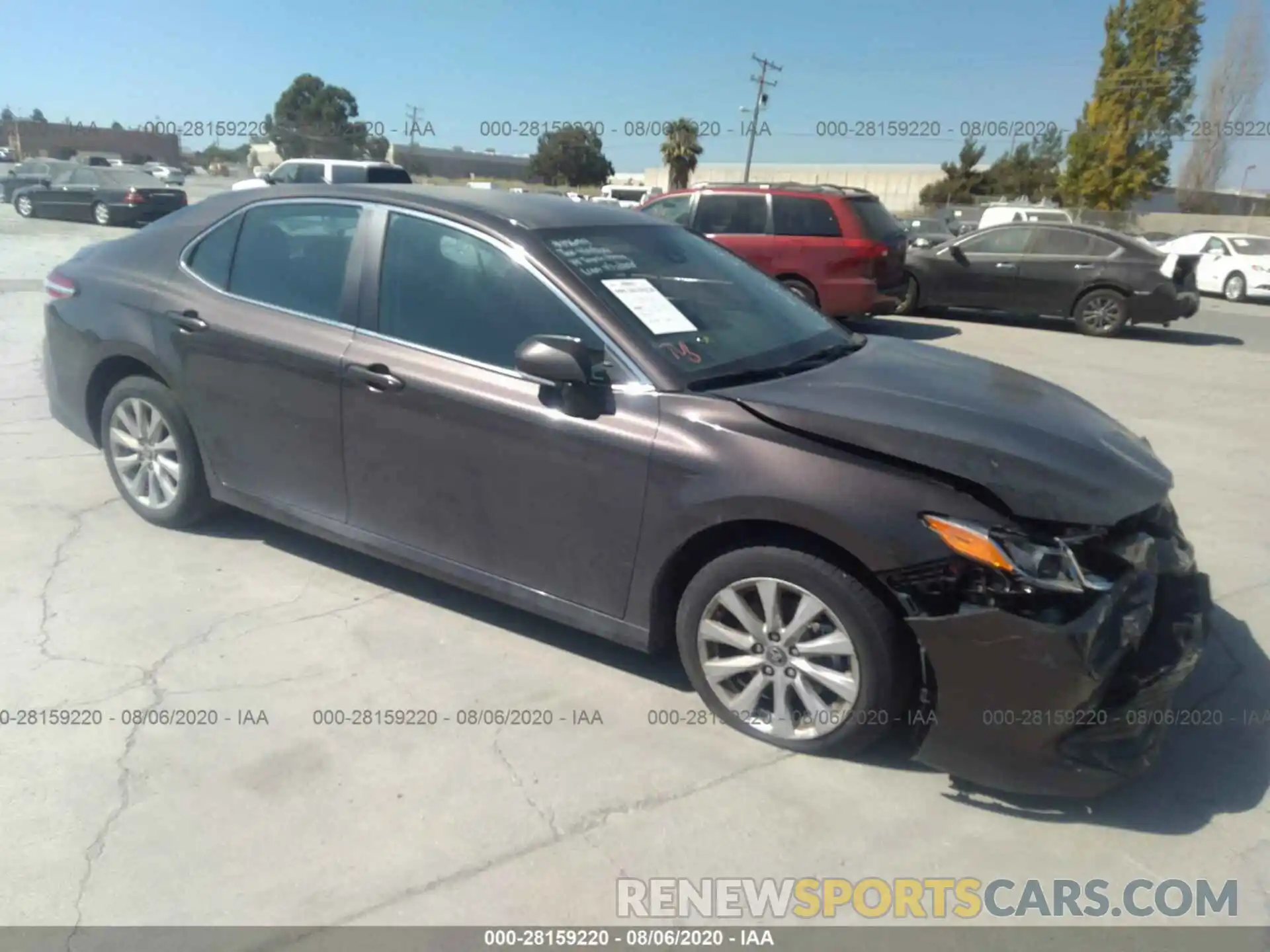 1 Photograph of a damaged car 4T1B11HK6KU174356 TOYOTA CAMRY 2019