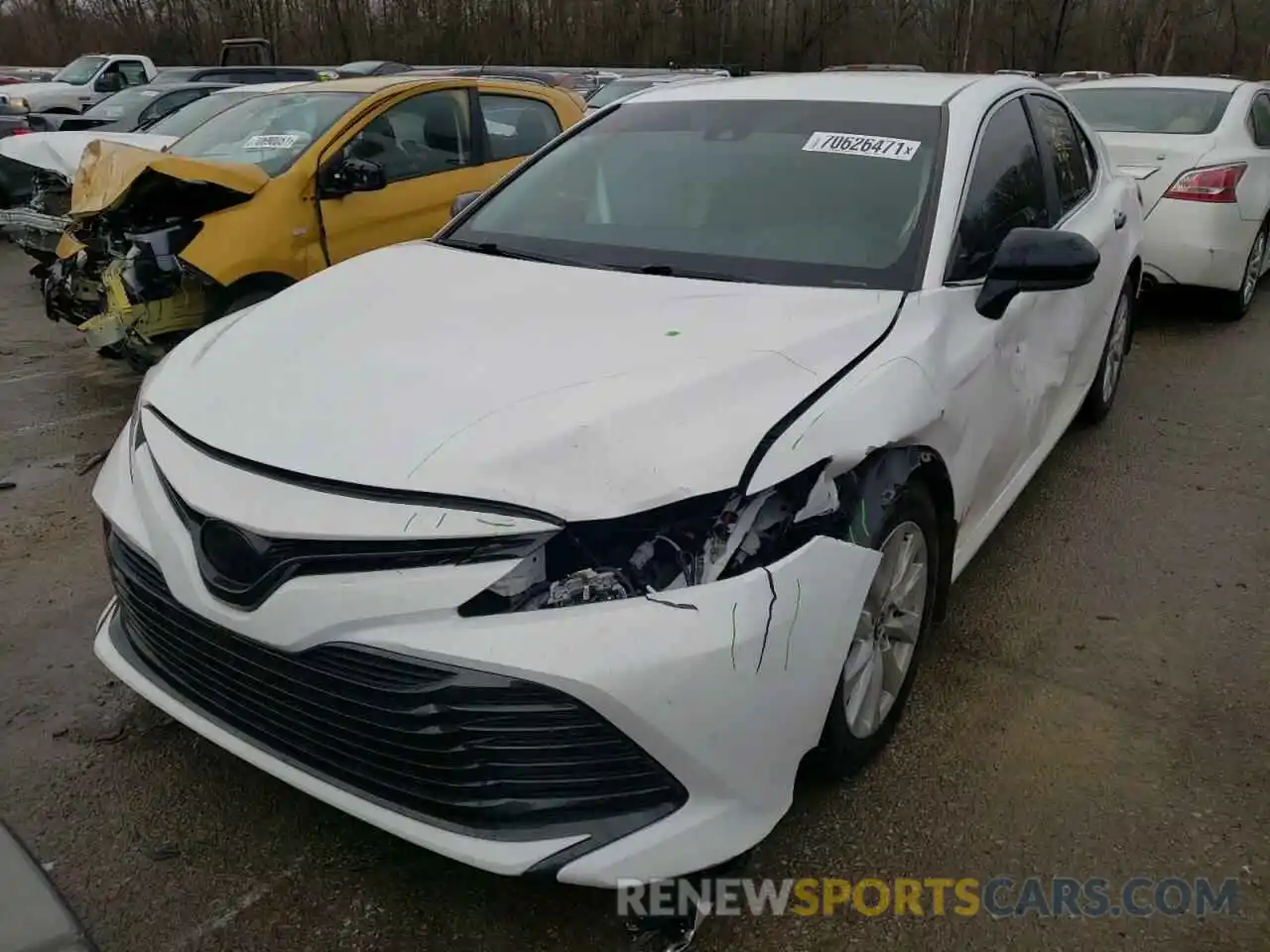 2 Photograph of a damaged car 4T1B11HK6KU180674 TOYOTA CAMRY 2019