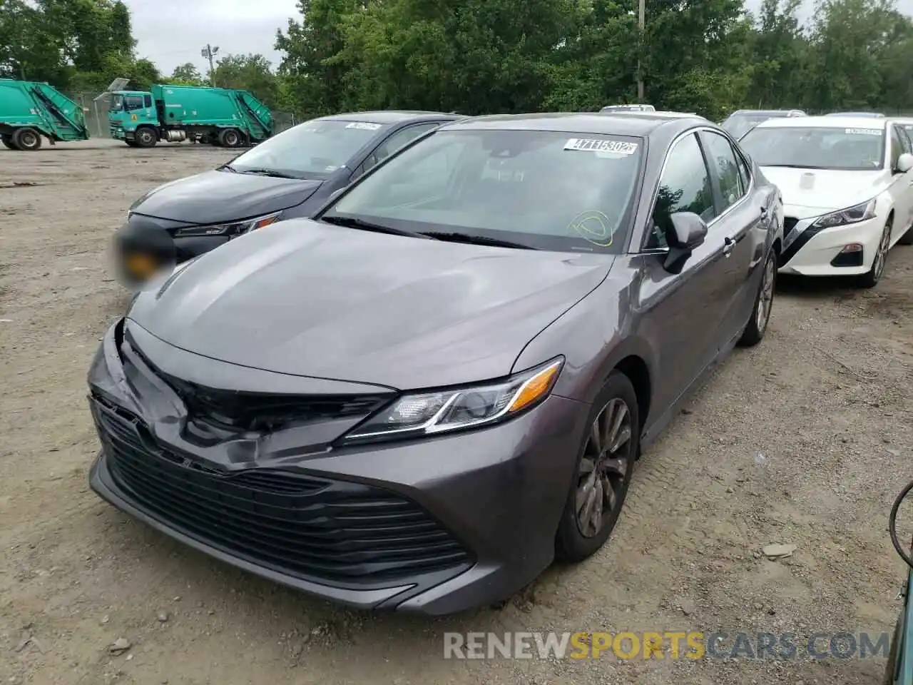 2 Photograph of a damaged car 4T1B11HK6KU181775 TOYOTA CAMRY 2019