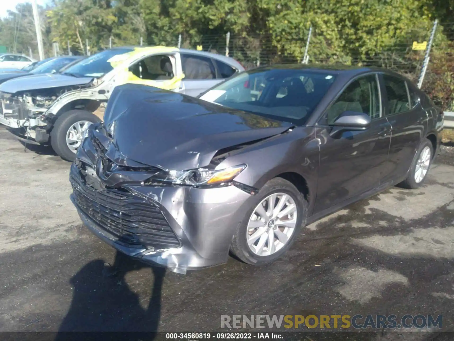 2 Photograph of a damaged car 4T1B11HK6KU182330 TOYOTA CAMRY 2019