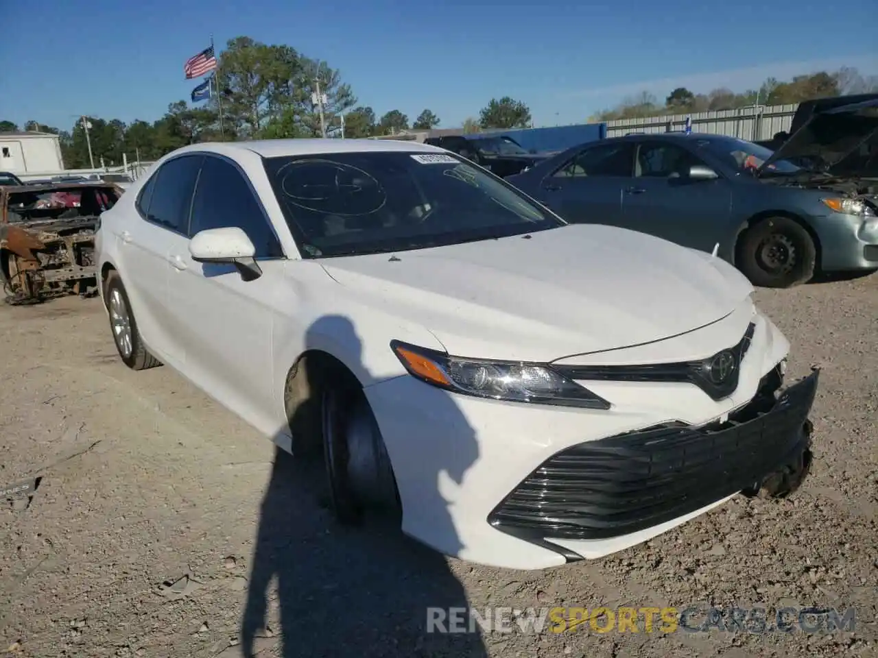 1 Photograph of a damaged car 4T1B11HK6KU182716 TOYOTA CAMRY 2019