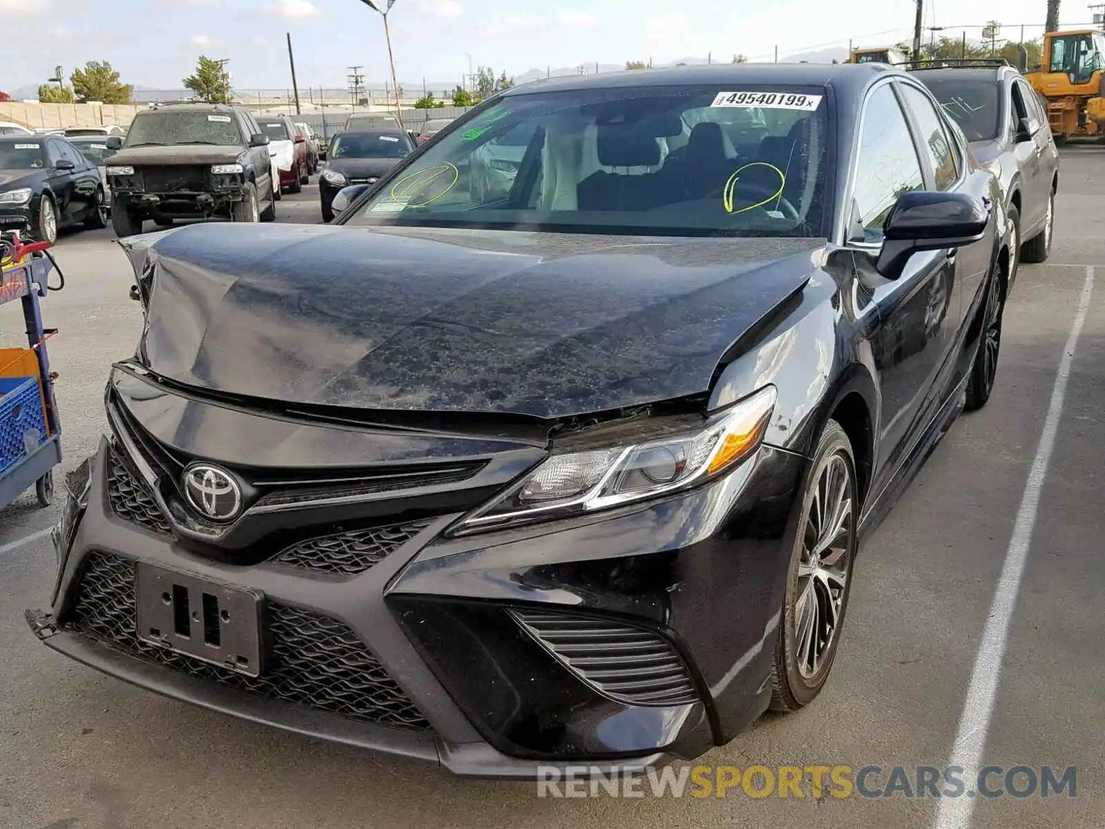 2 Photograph of a damaged car 4T1B11HK6KU184241 TOYOTA CAMRY 2019