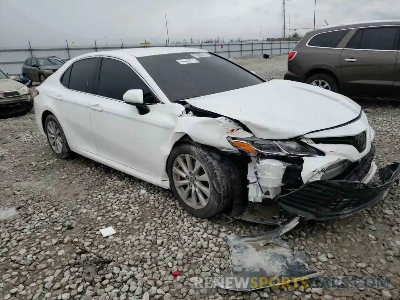 1 Photograph of a damaged car 4T1B11HK6KU185812 TOYOTA CAMRY 2019