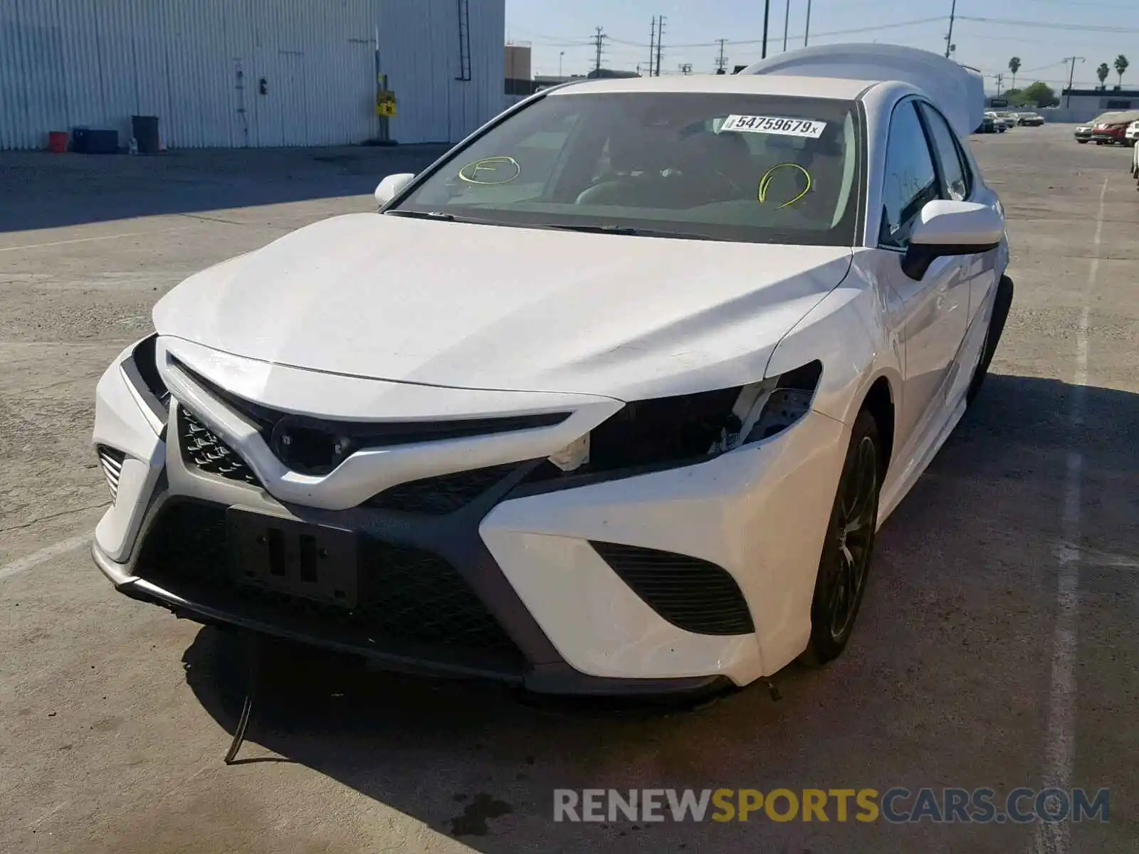 2 Photograph of a damaged car 4T1B11HK6KU187589 TOYOTA CAMRY 2019