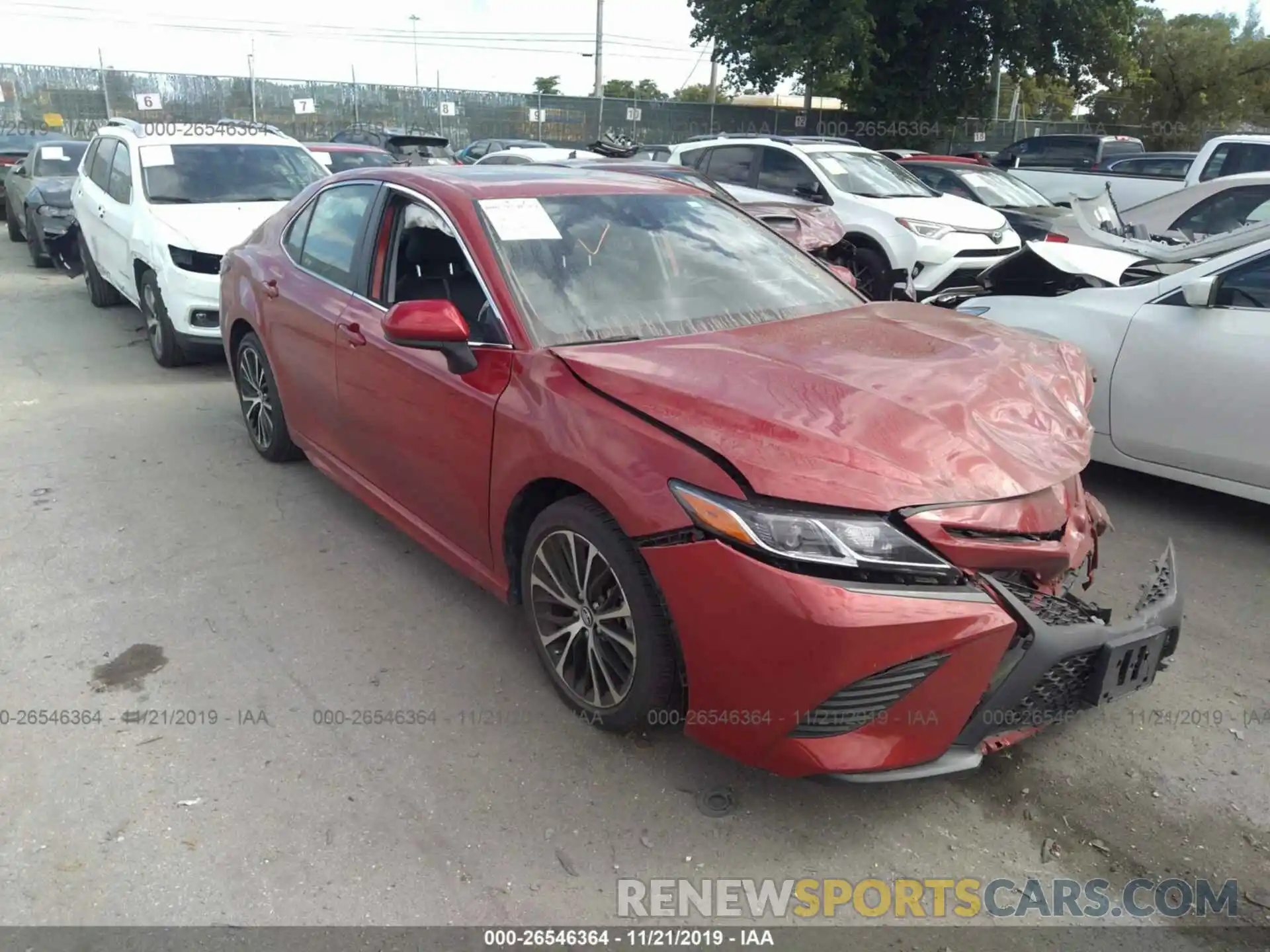 1 Photograph of a damaged car 4T1B11HK6KU189536 TOYOTA CAMRY 2019