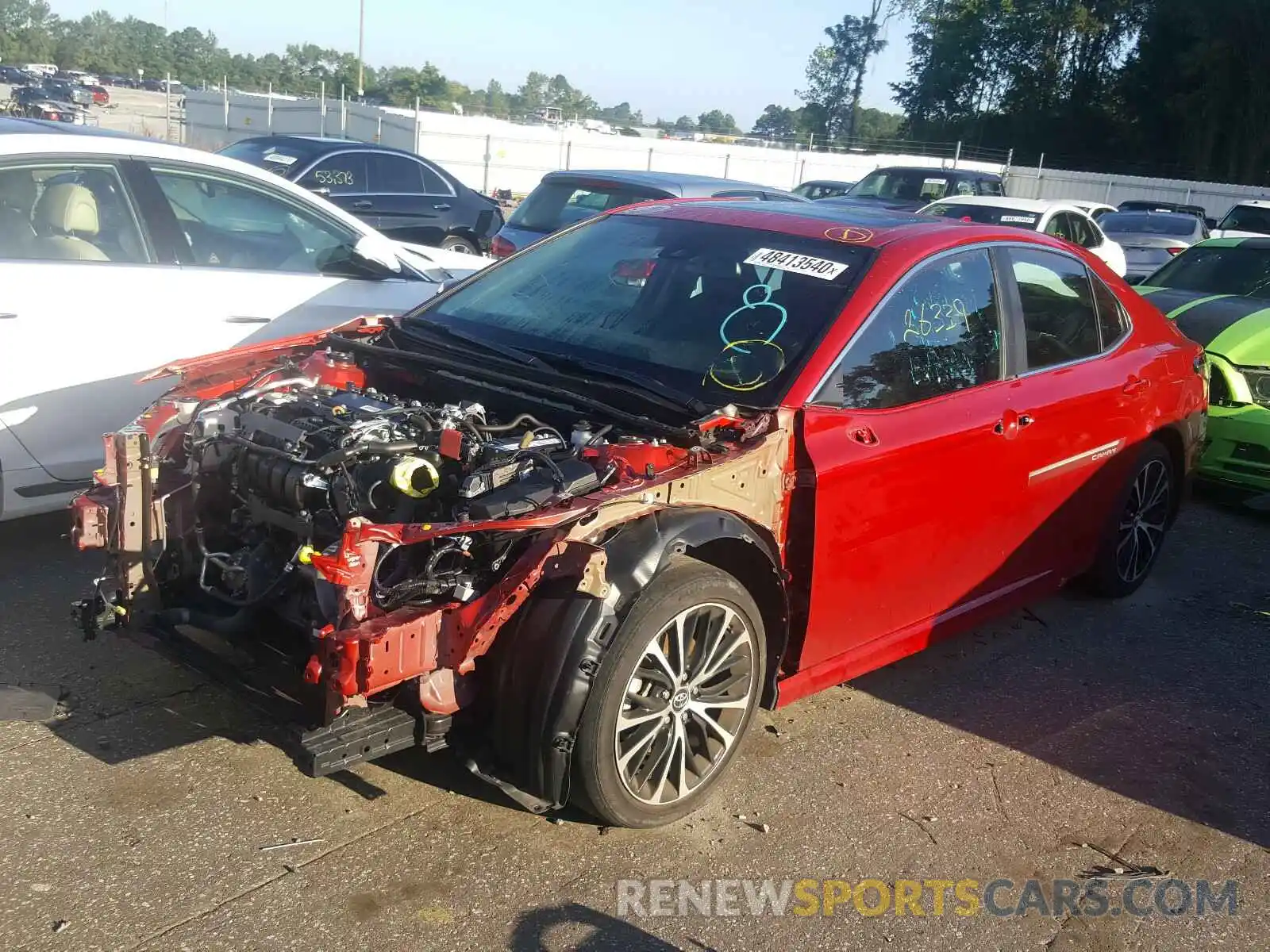 2 Photograph of a damaged car 4T1B11HK6KU190427 TOYOTA CAMRY 2019