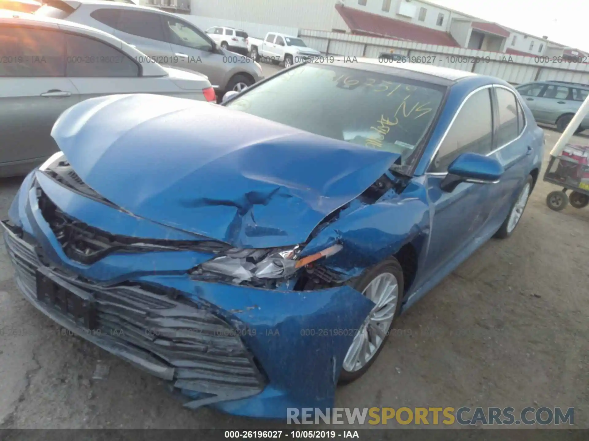 2 Photograph of a damaged car 4T1B11HK6KU191237 TOYOTA CAMRY 2019