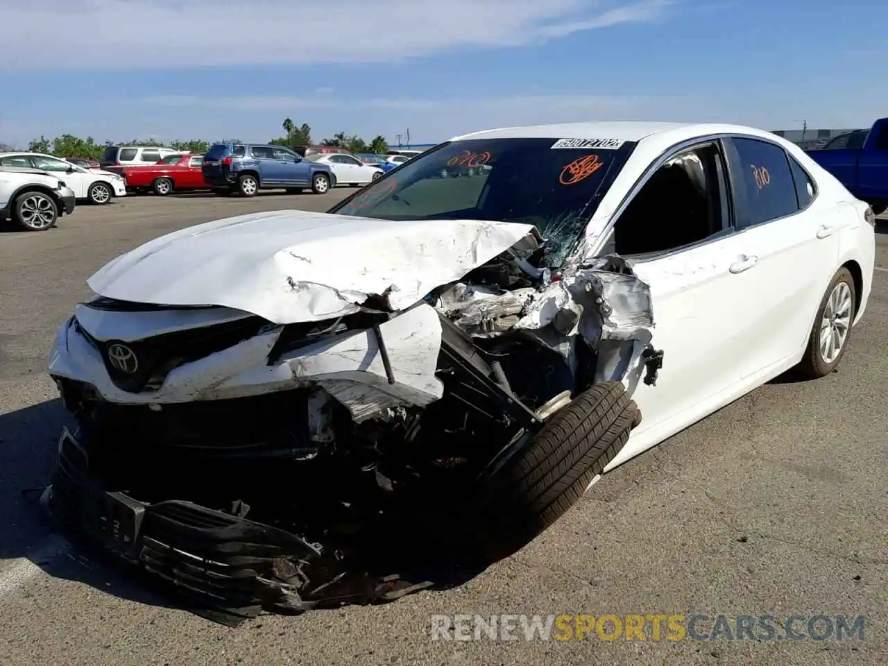 2 Photograph of a damaged car 4T1B11HK6KU196051 TOYOTA CAMRY 2019