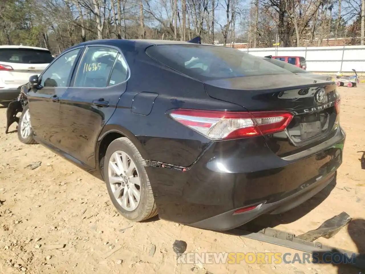 3 Photograph of a damaged car 4T1B11HK6KU196244 TOYOTA CAMRY 2019