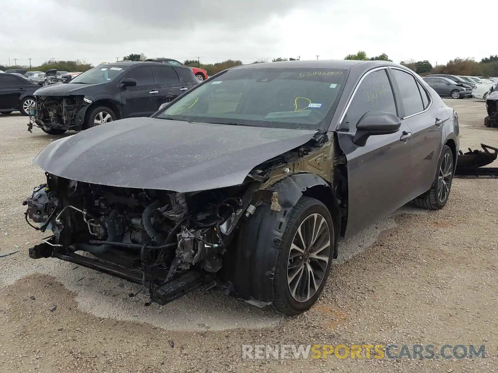 2 Photograph of a damaged car 4T1B11HK6KU197734 TOYOTA CAMRY 2019