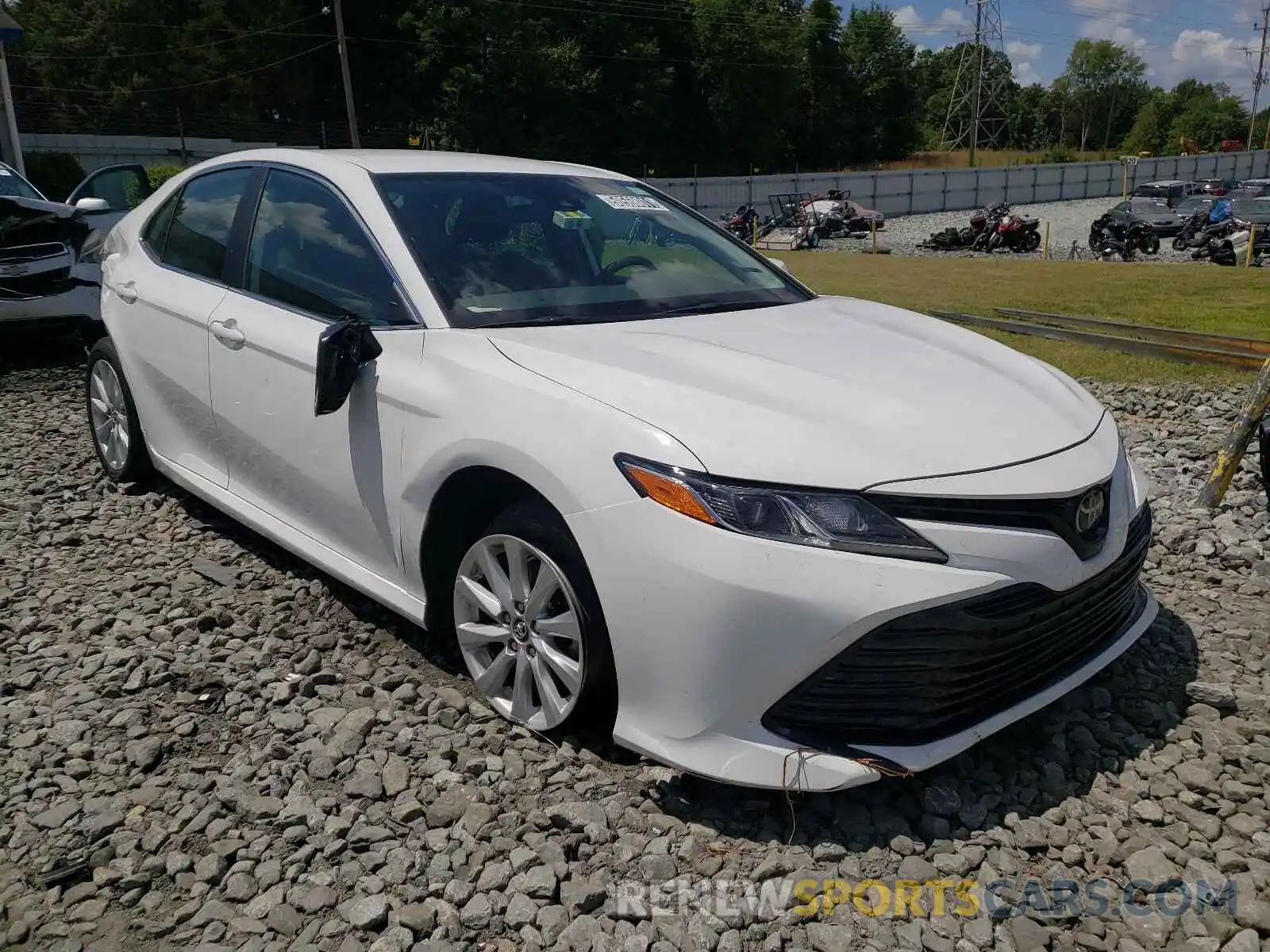 1 Photograph of a damaged car 4T1B11HK6KU197927 TOYOTA CAMRY 2019