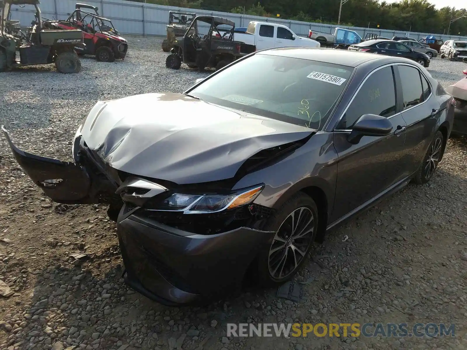 2 Photograph of a damaged car 4T1B11HK6KU198429 TOYOTA CAMRY 2019