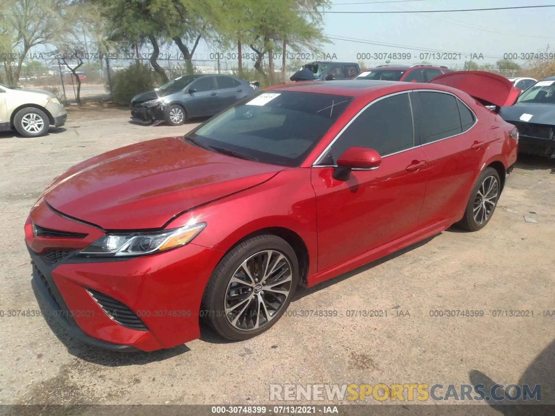 2 Photograph of a damaged car 4T1B11HK6KU198446 TOYOTA CAMRY 2019