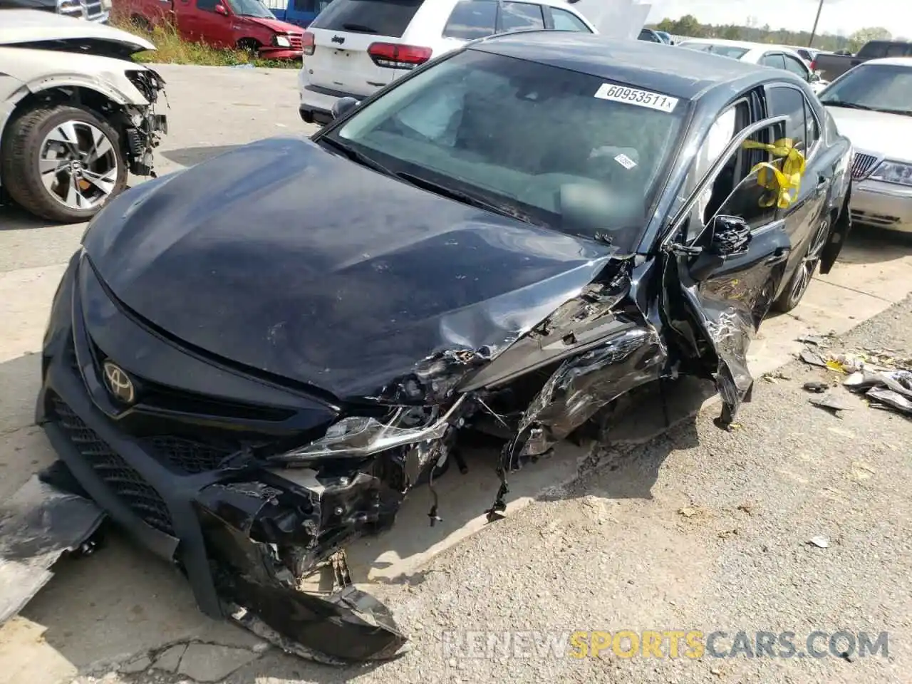 2 Photograph of a damaged car 4T1B11HK6KU200857 TOYOTA CAMRY 2019